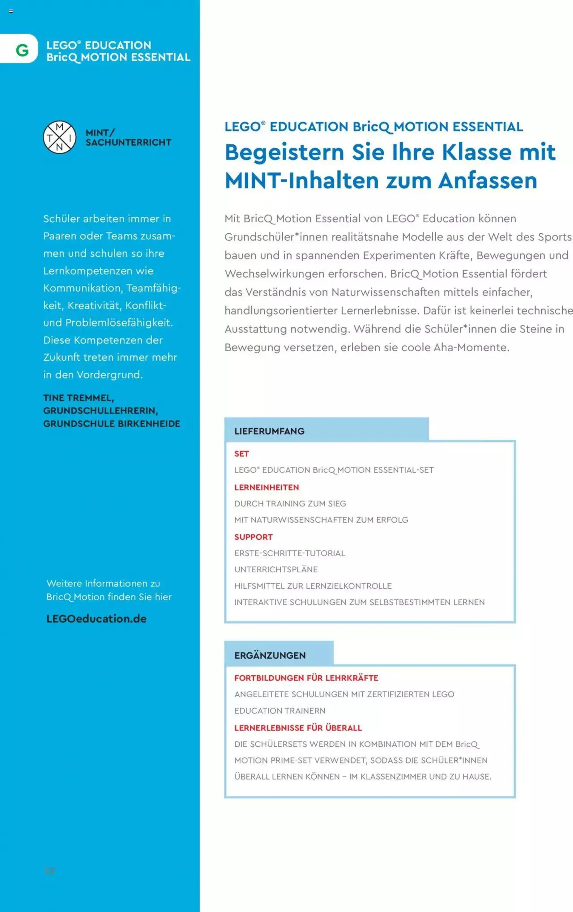 Conrad - Lego Education Lernkonzepte von 1. Januar bis 31. Dezember 2023 - Prospekt seite  18