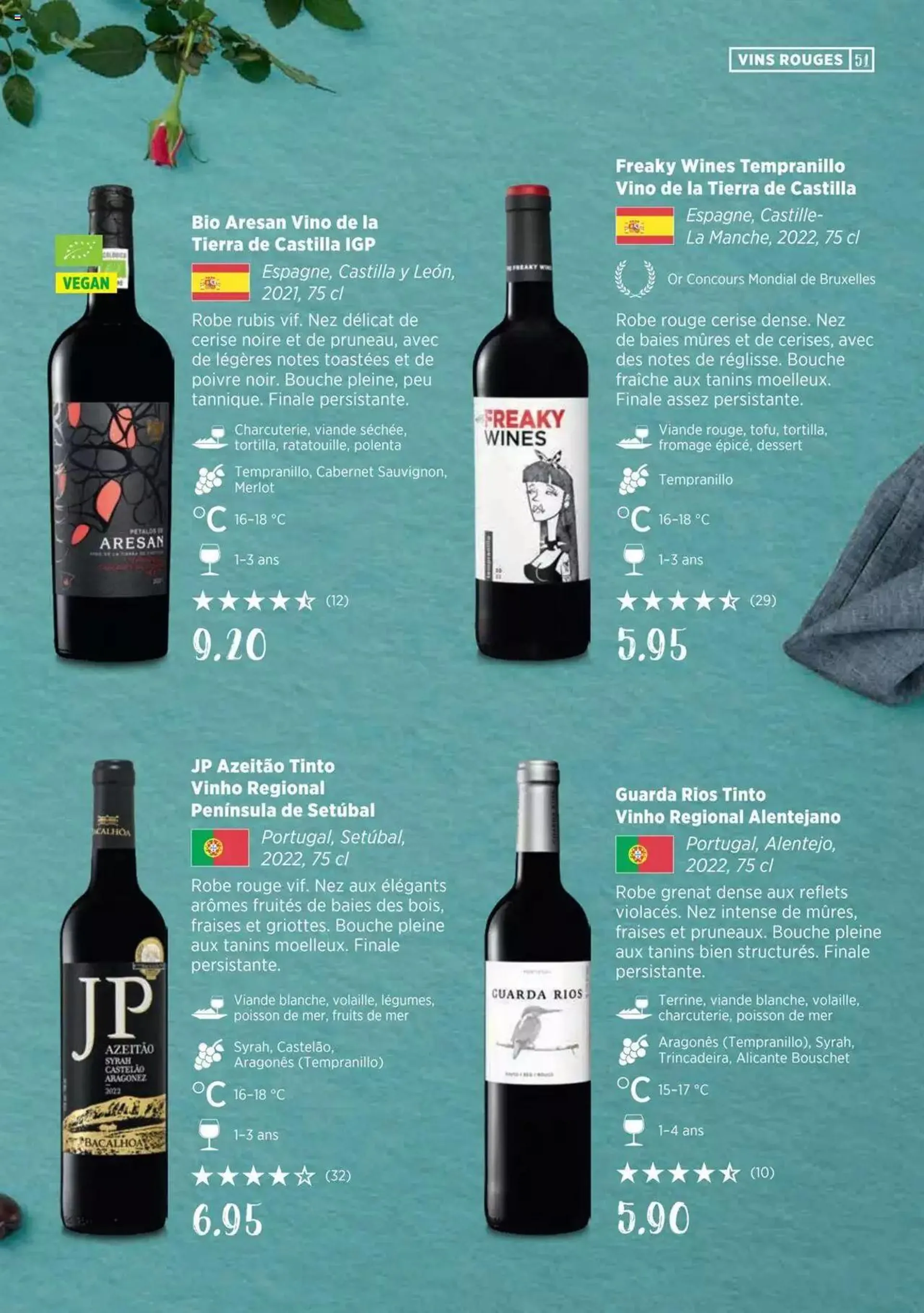 Denner Guide des vins 2023 /2024 FR von 11. September bis 31. Dezember 2023 - Prospekt seite  51
