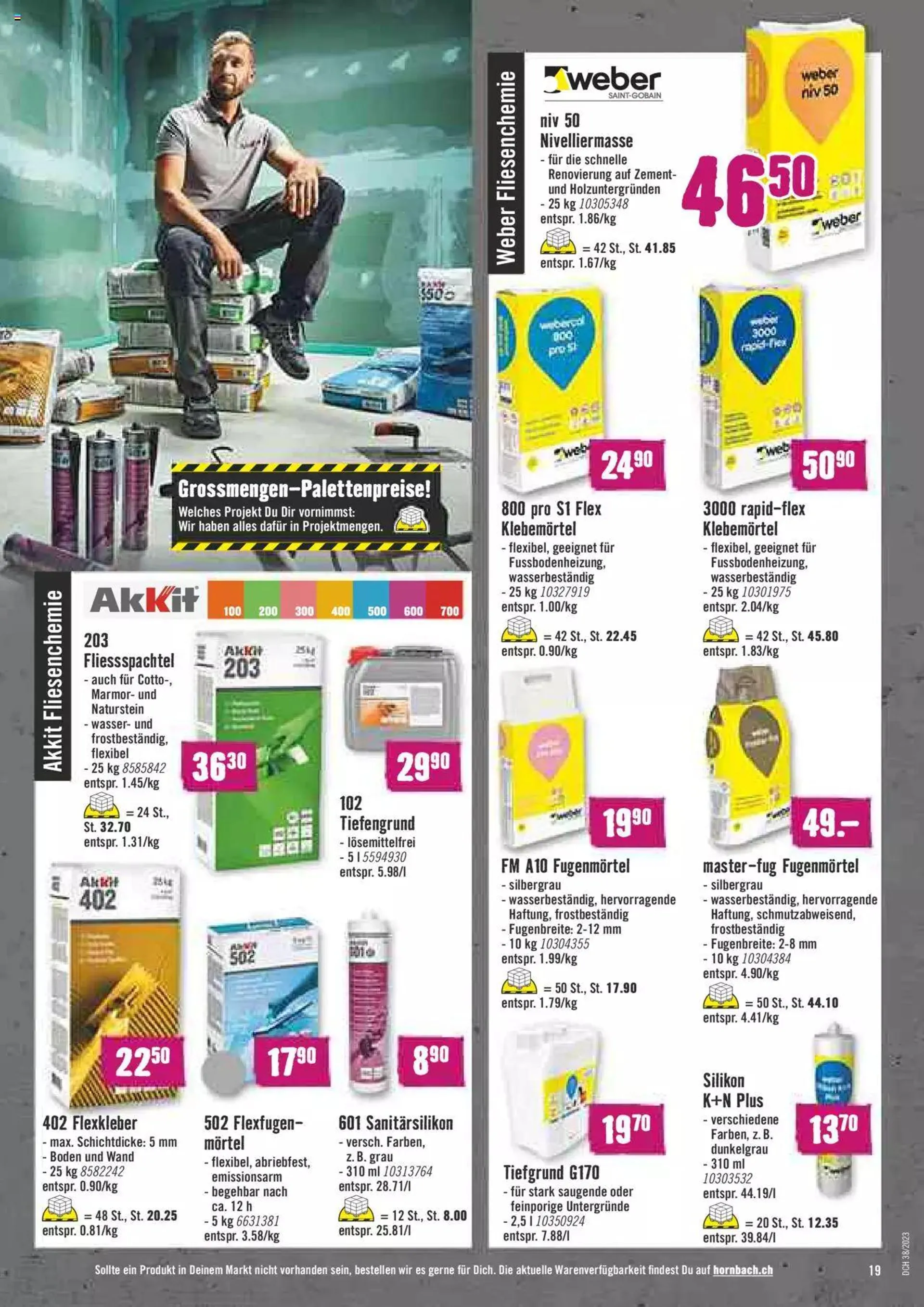 Hornbach Aktionen von 20. September bis 16. Oktober 2023 - Prospekt seite  19