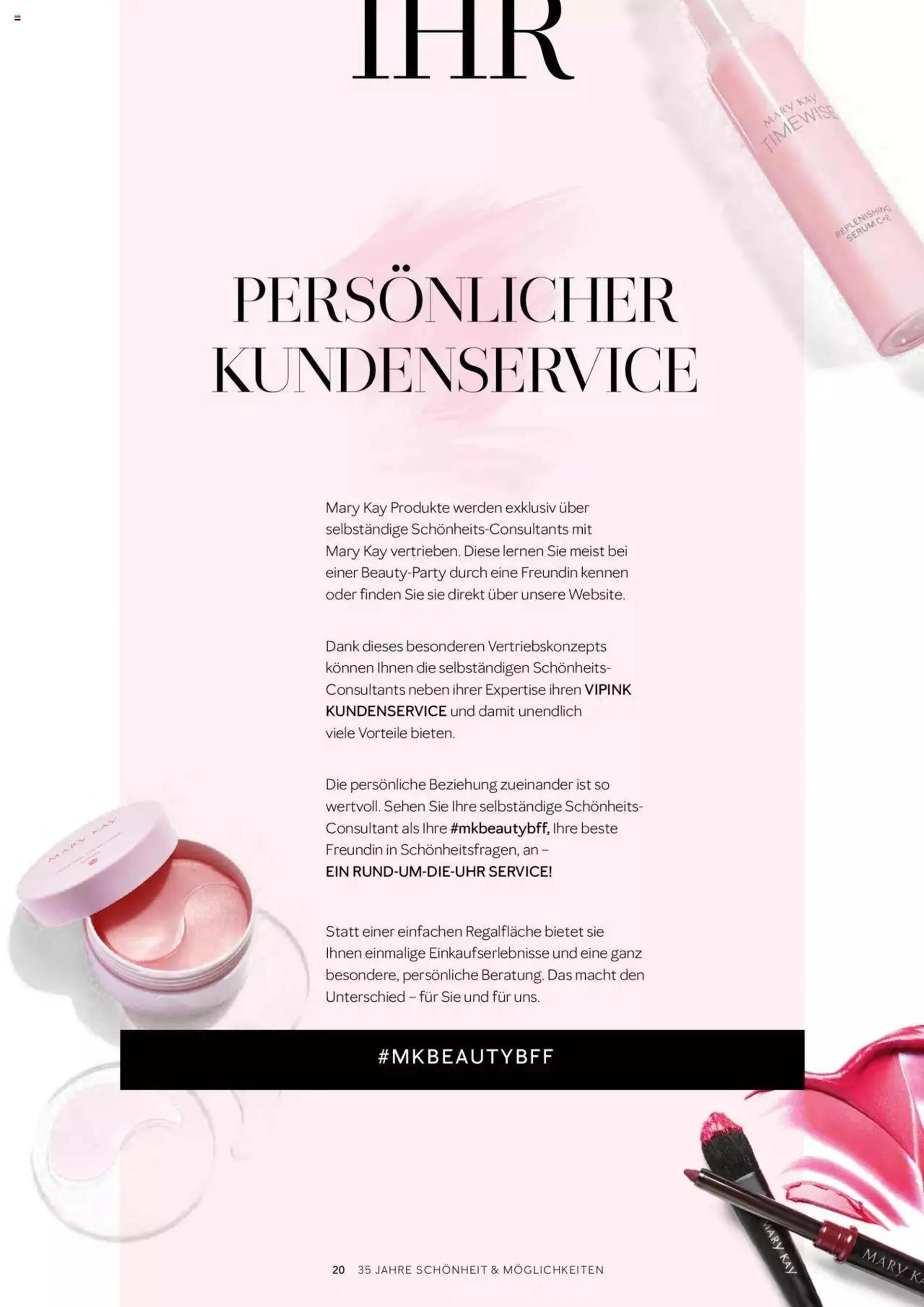 Mary Kay - Über Mary Kay von 1. April bis 31. Dezember 2024 - Prospekt seite  20