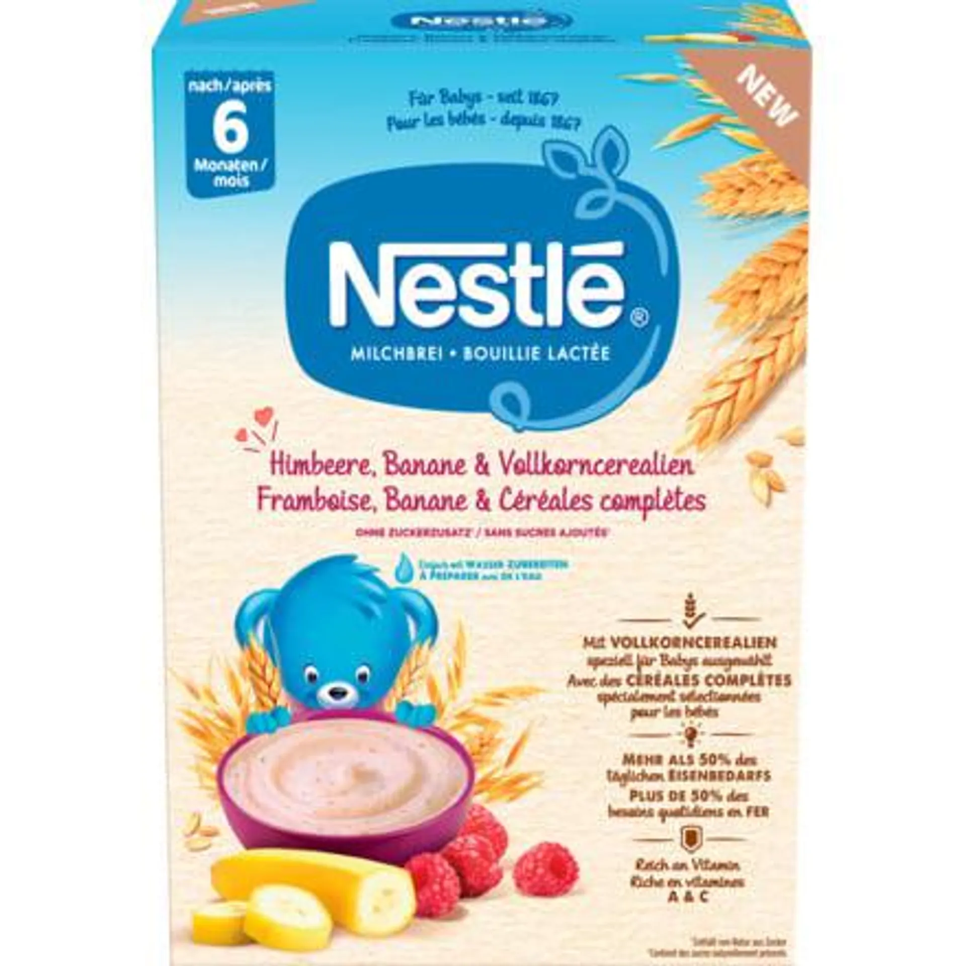 Nestlè Milchbrei Himb. Ban. Vollk. 450g