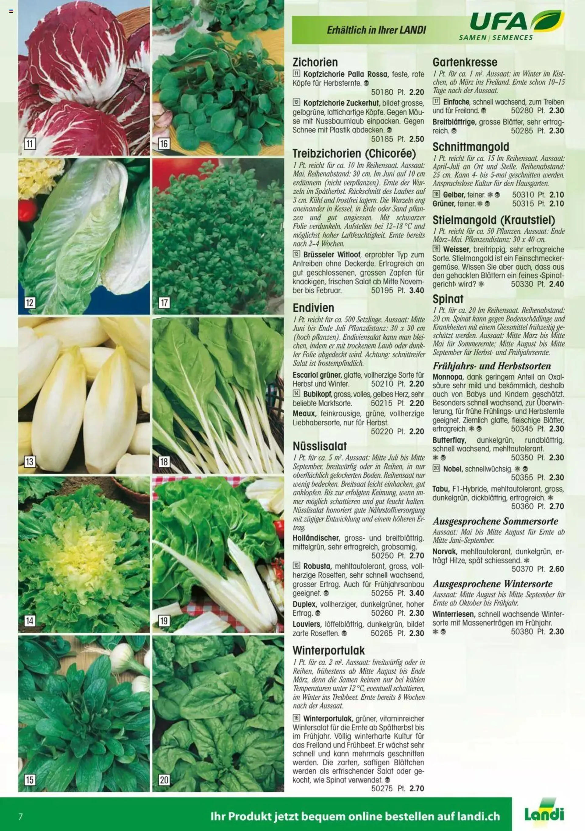 Landi - Gartensamenkatalog 2023 von 10. Januar bis 31. Dezember 2023 - Prospekt seite  7