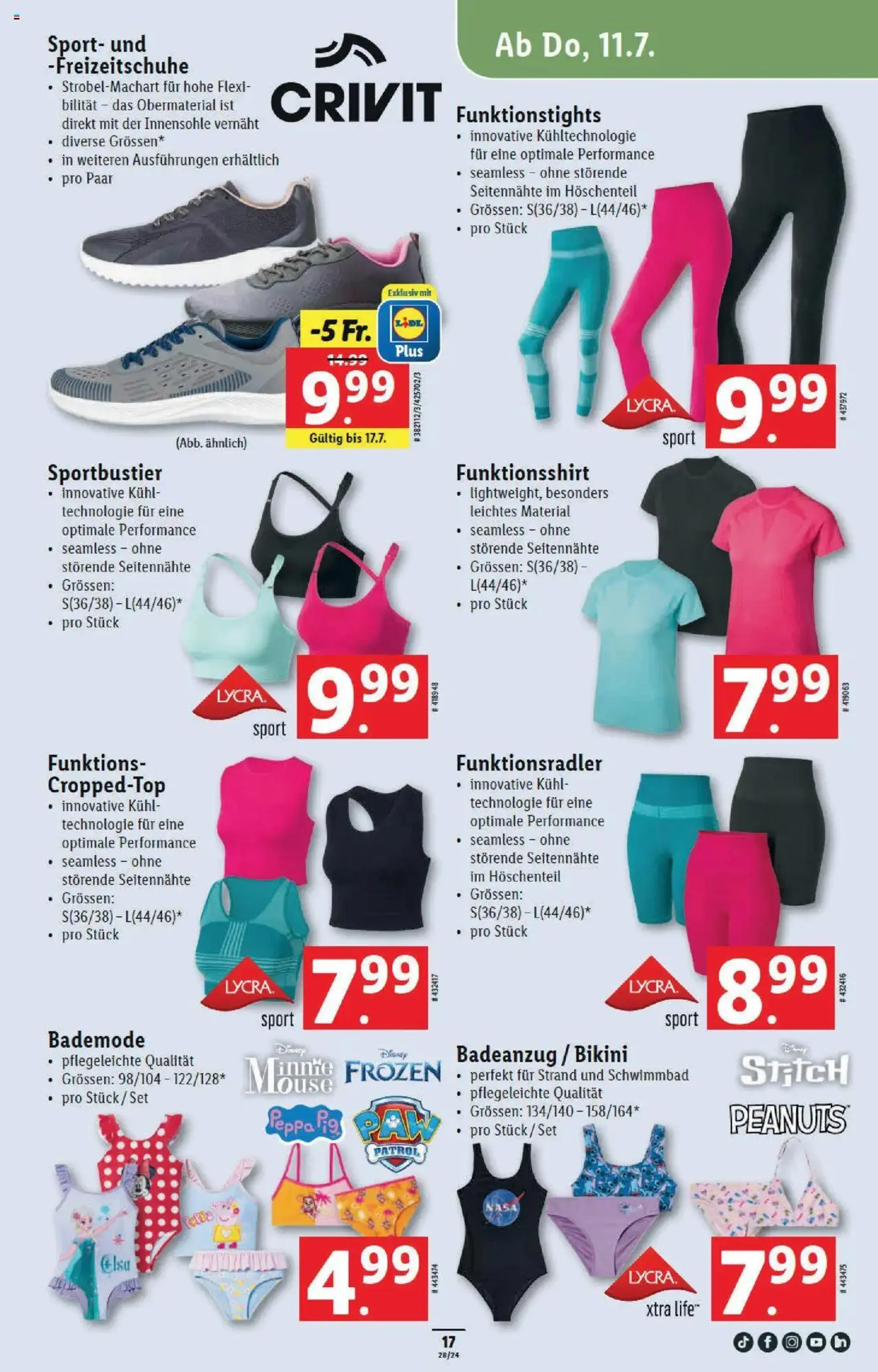 Lidl Aktionen von 11. Juli bis 17. Juli 2024 - Prospekt seite  17