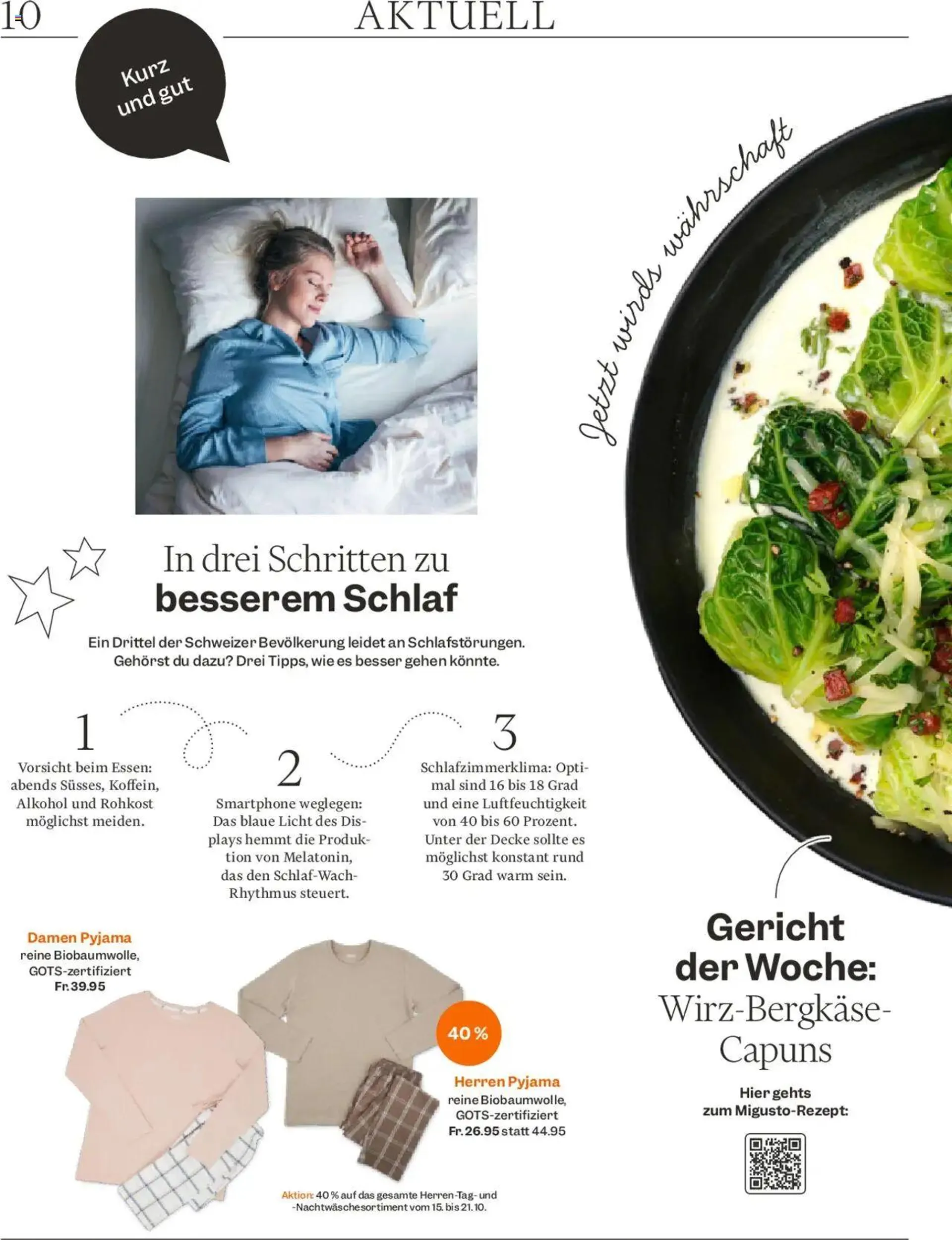 Migros - Magazin von 14. Oktober bis 20. Oktober 2024 - Prospekt seite  10