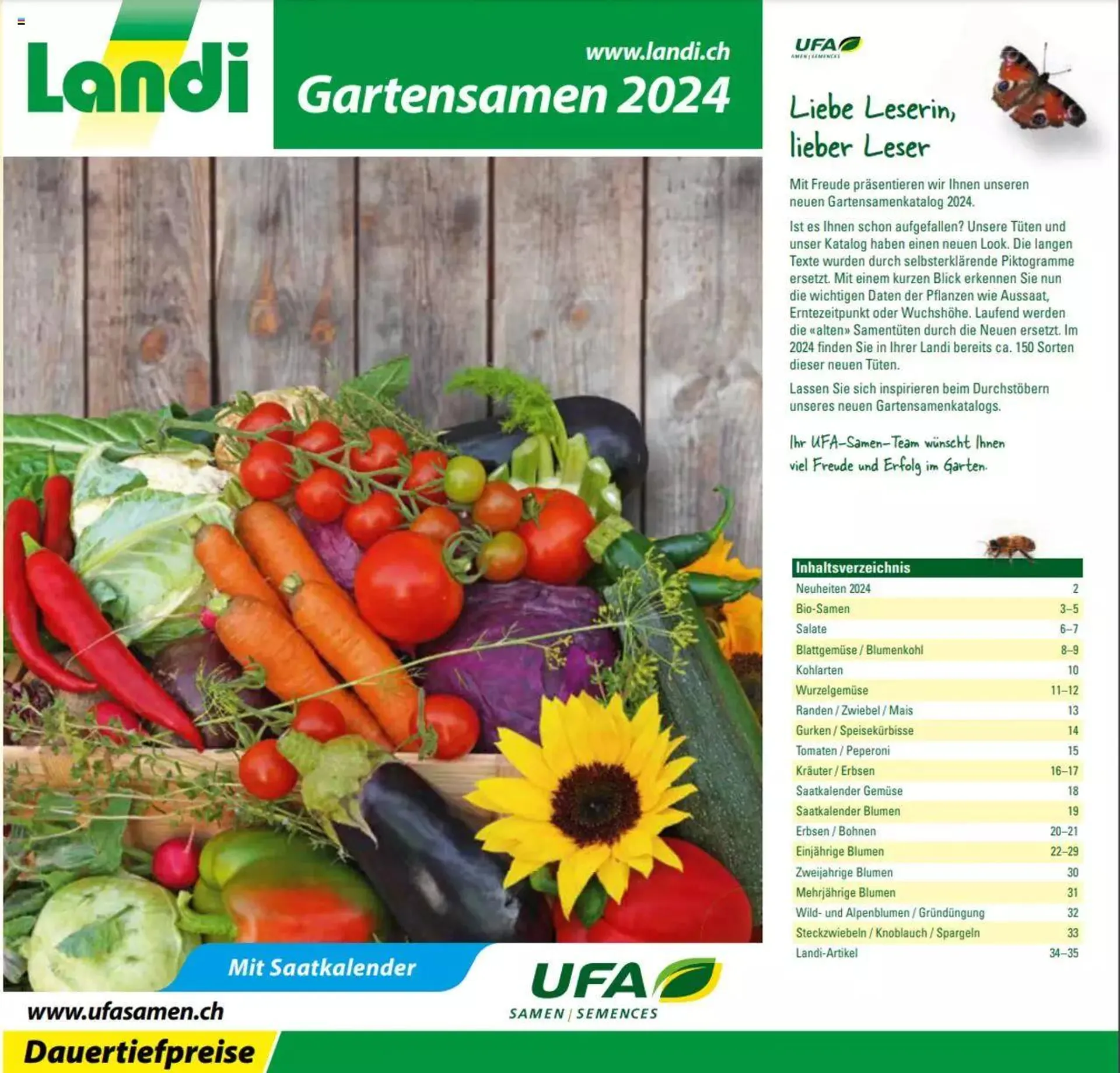 Landi Aktionen Gartensamenkatalog 2024 - 0