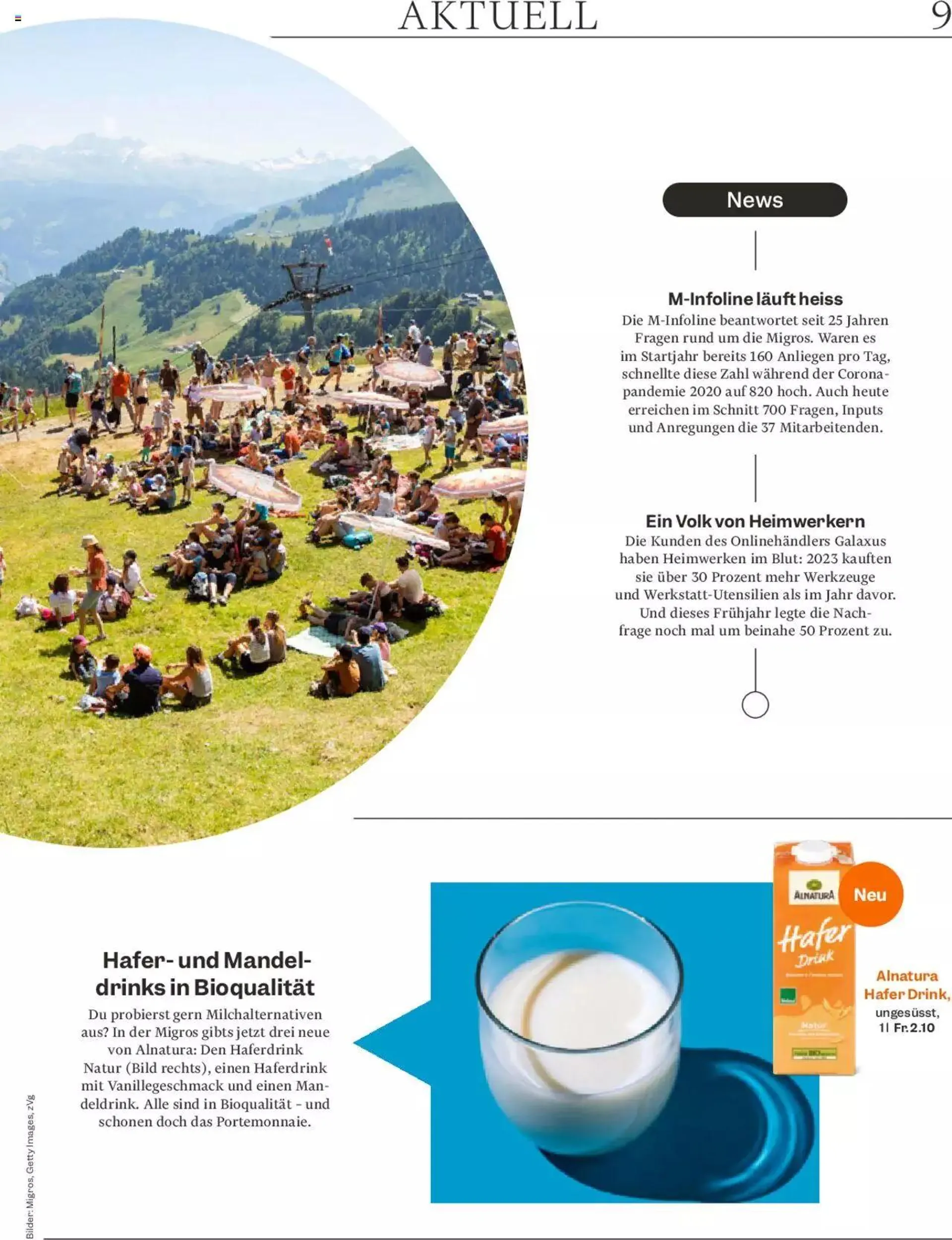 Migros - Magazin von 23. April bis 29. April 2024 - Prospekt seite  9