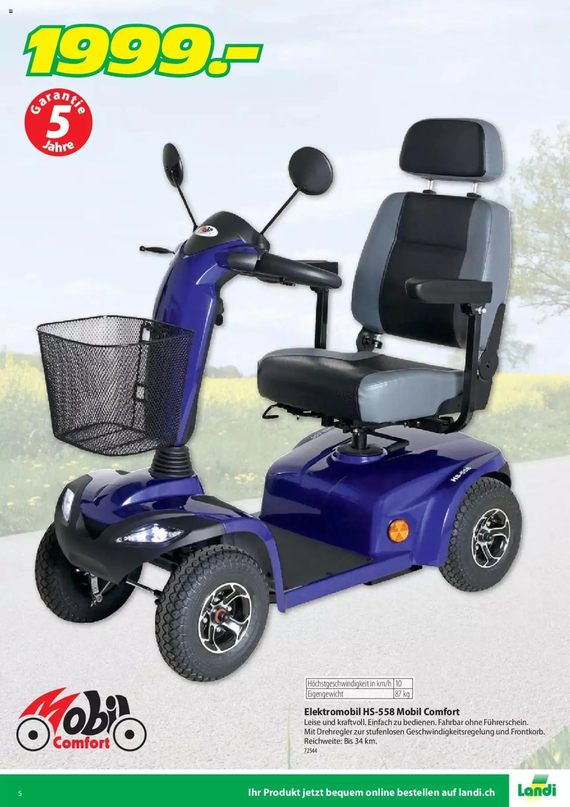 Landi Mobil Comfort 2023 von 21. März bis 31. Dezember 2023 - Prospekt seite  5