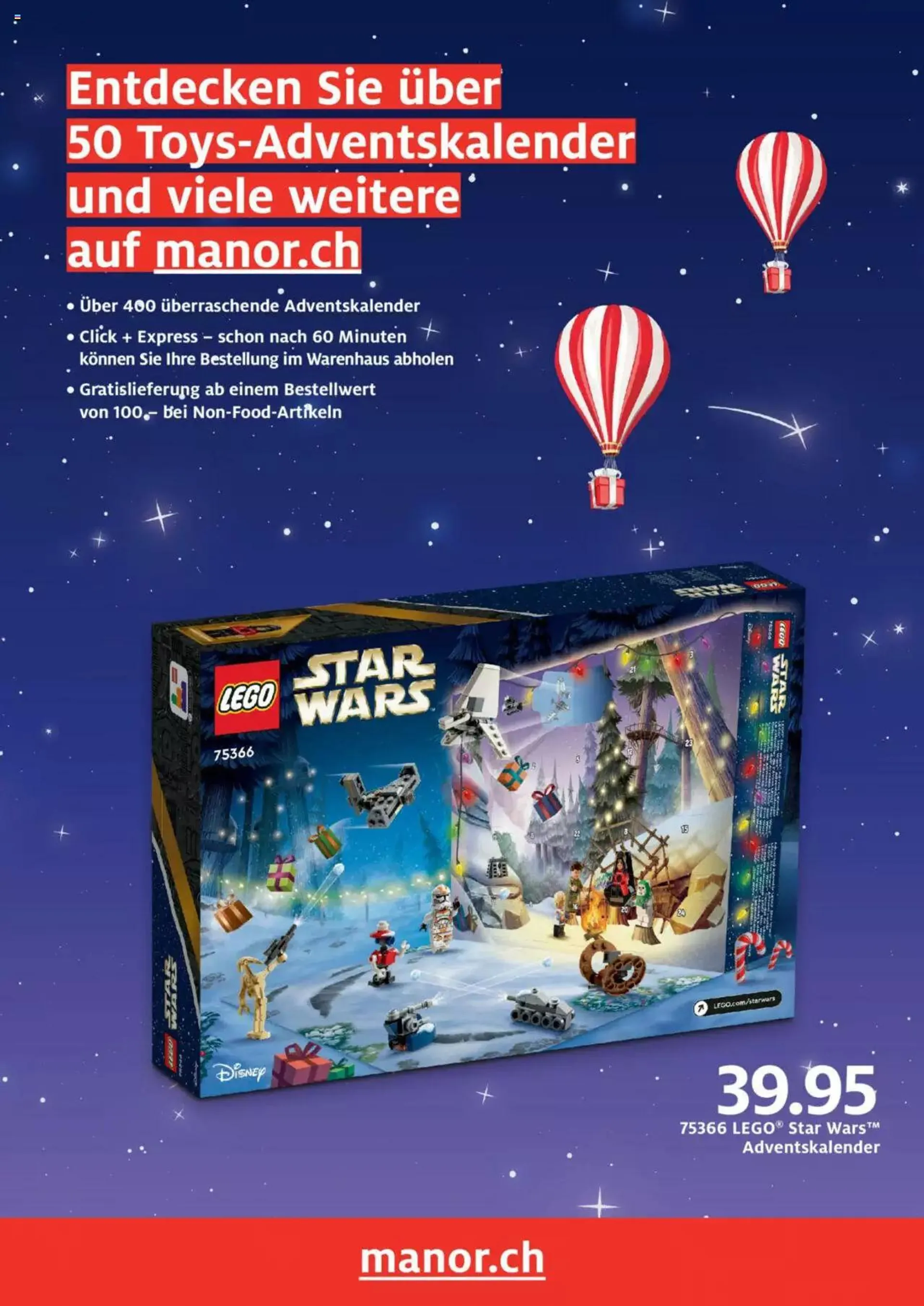 Manor Adventskalender von 19. Oktober bis 31. Dezember 2023 - Prospekt seite  9