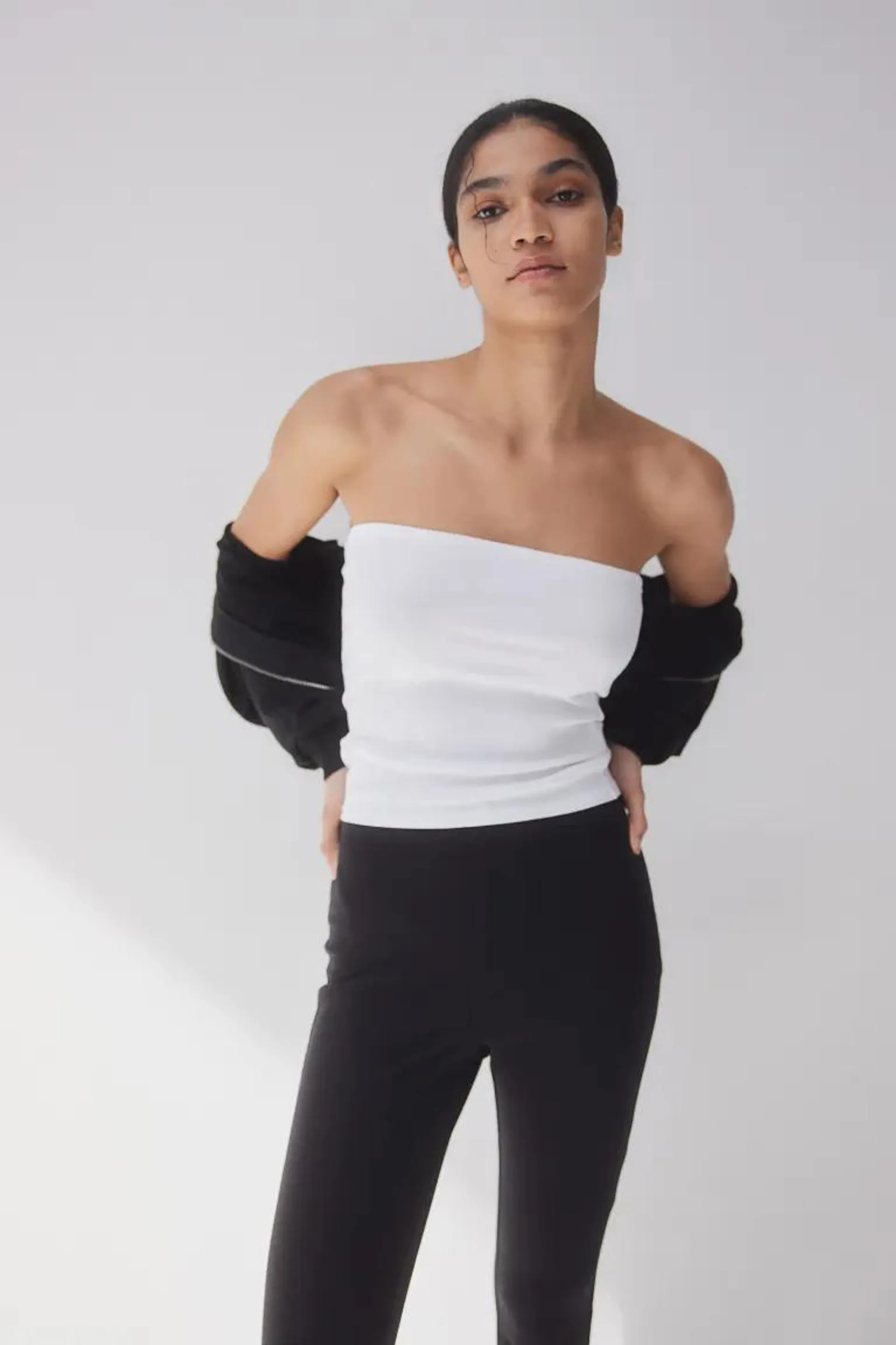 Ribbed tube top
