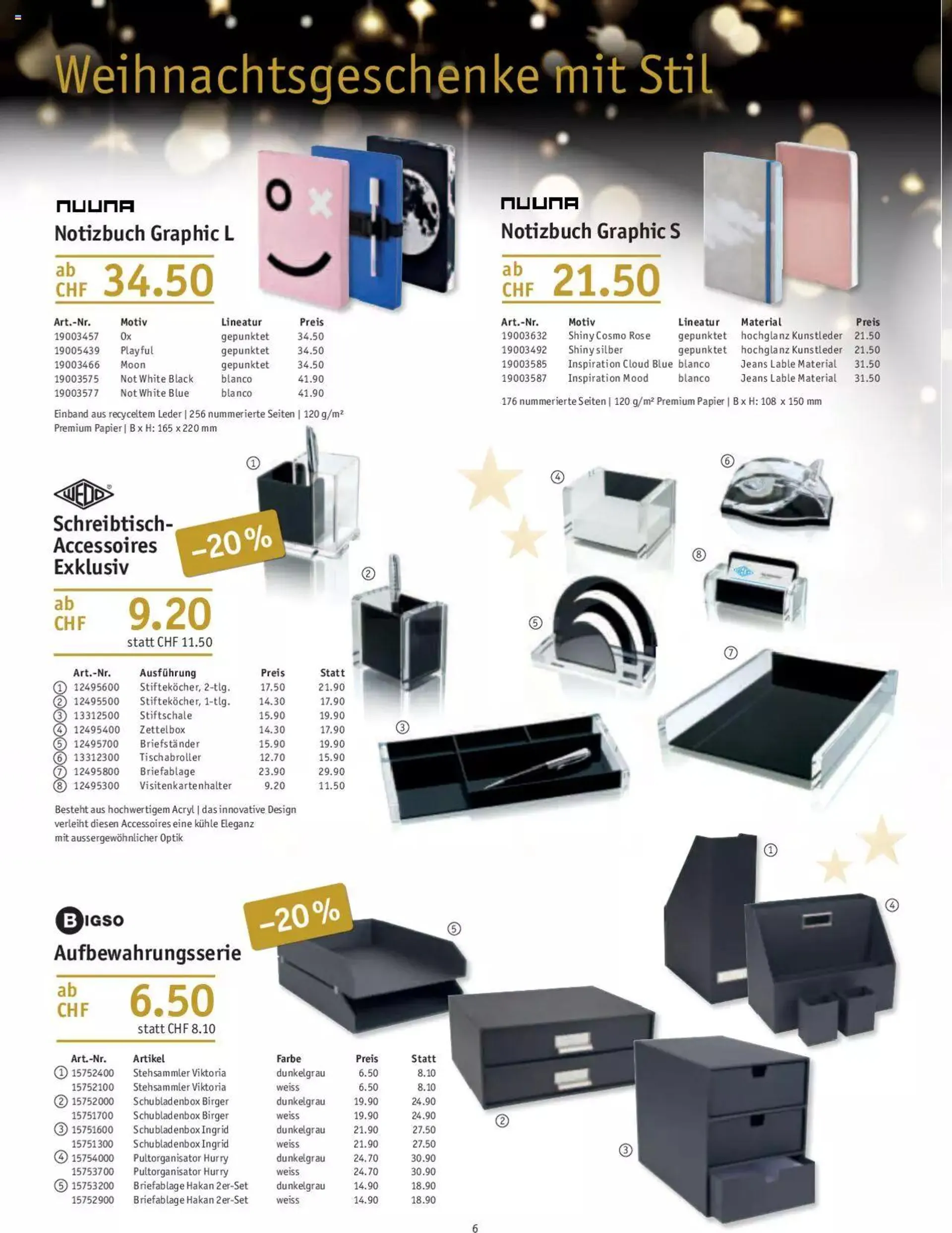 Office World Aktionen Weihnachten 2023 von 30. November bis 27. Dezember 2023 - Prospekt seite  6