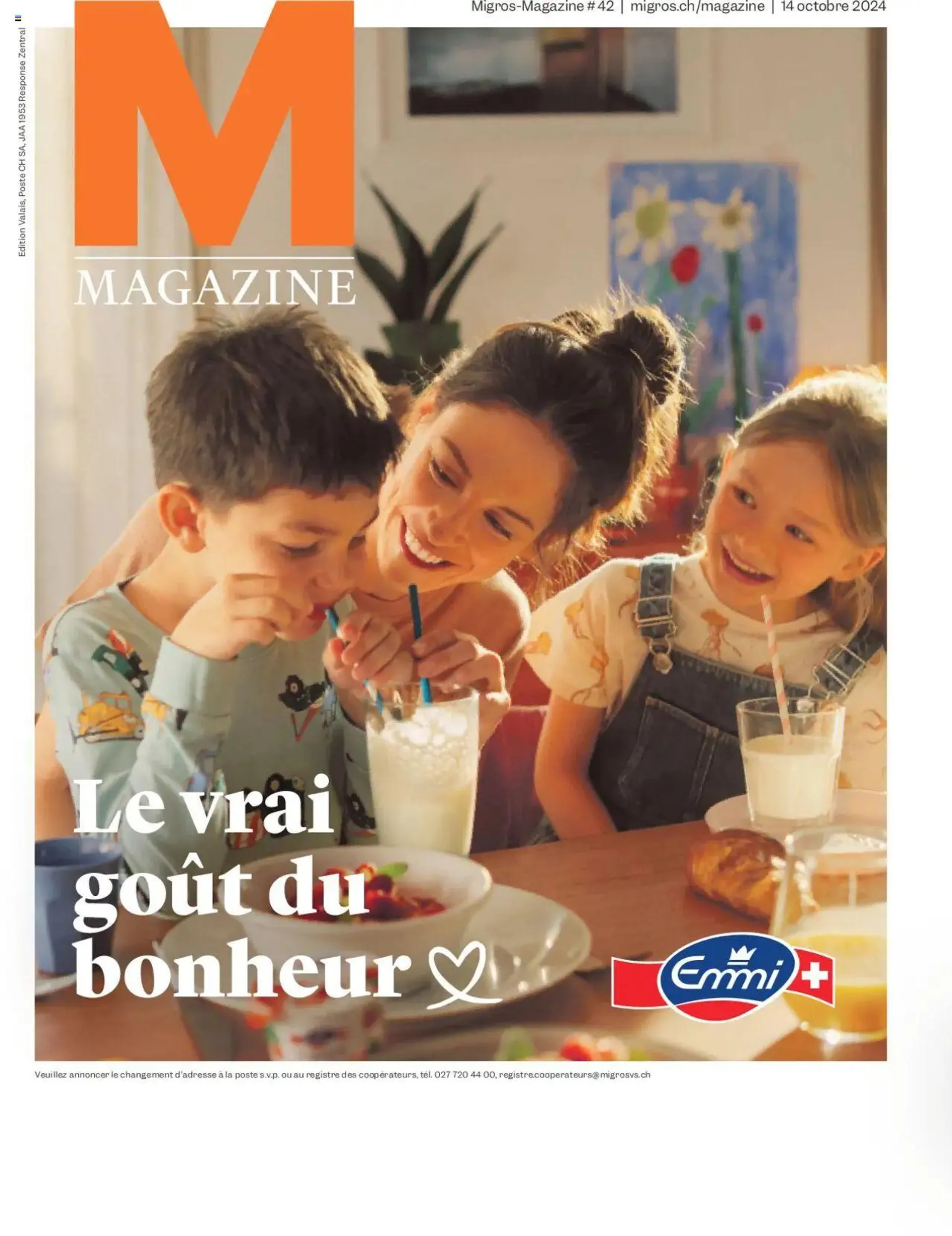 Migros Magazin FR von 14. Oktober bis 20. Oktober 2024 - Prospekt seite  1