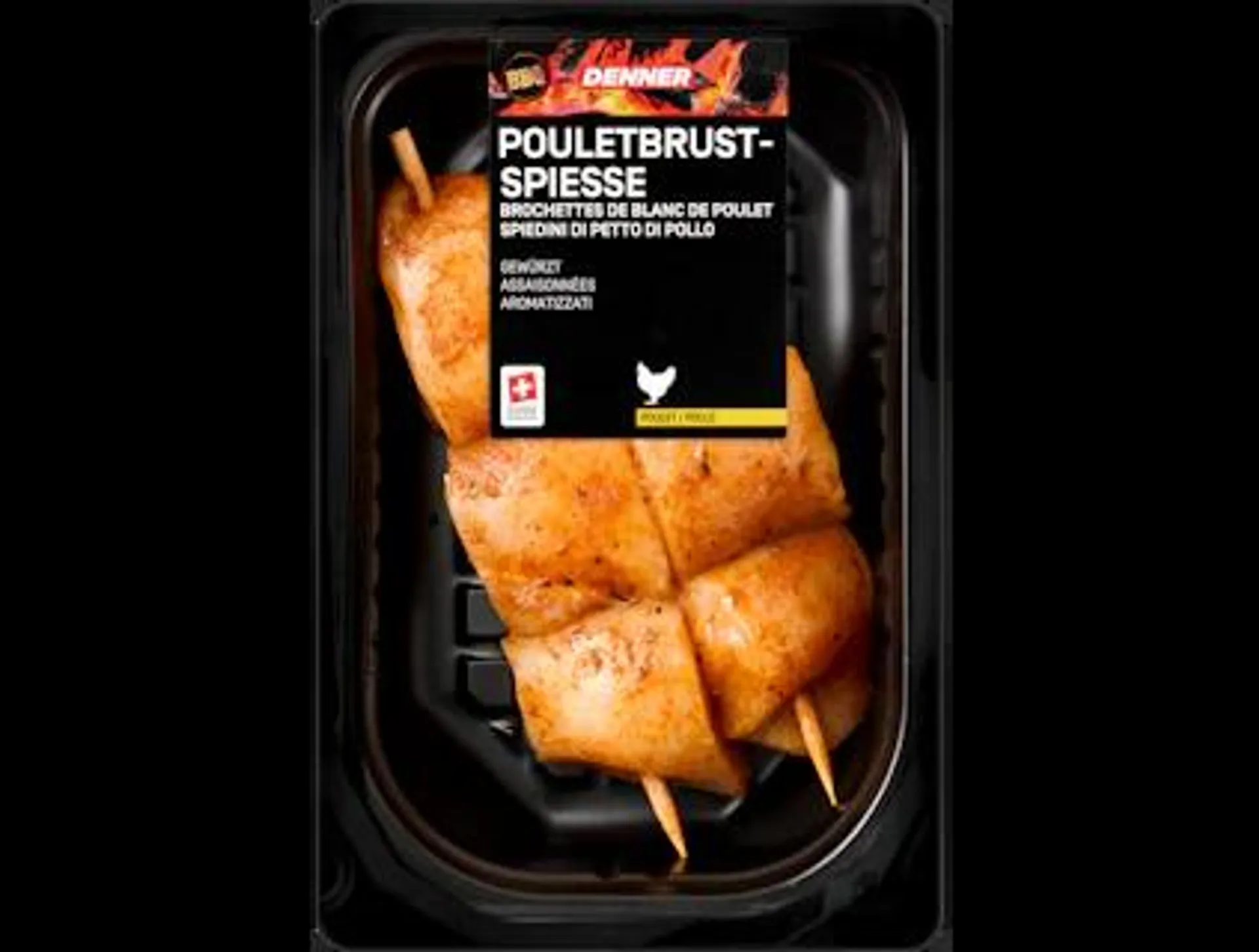 Denner BBQ Pouletbrustspiesse