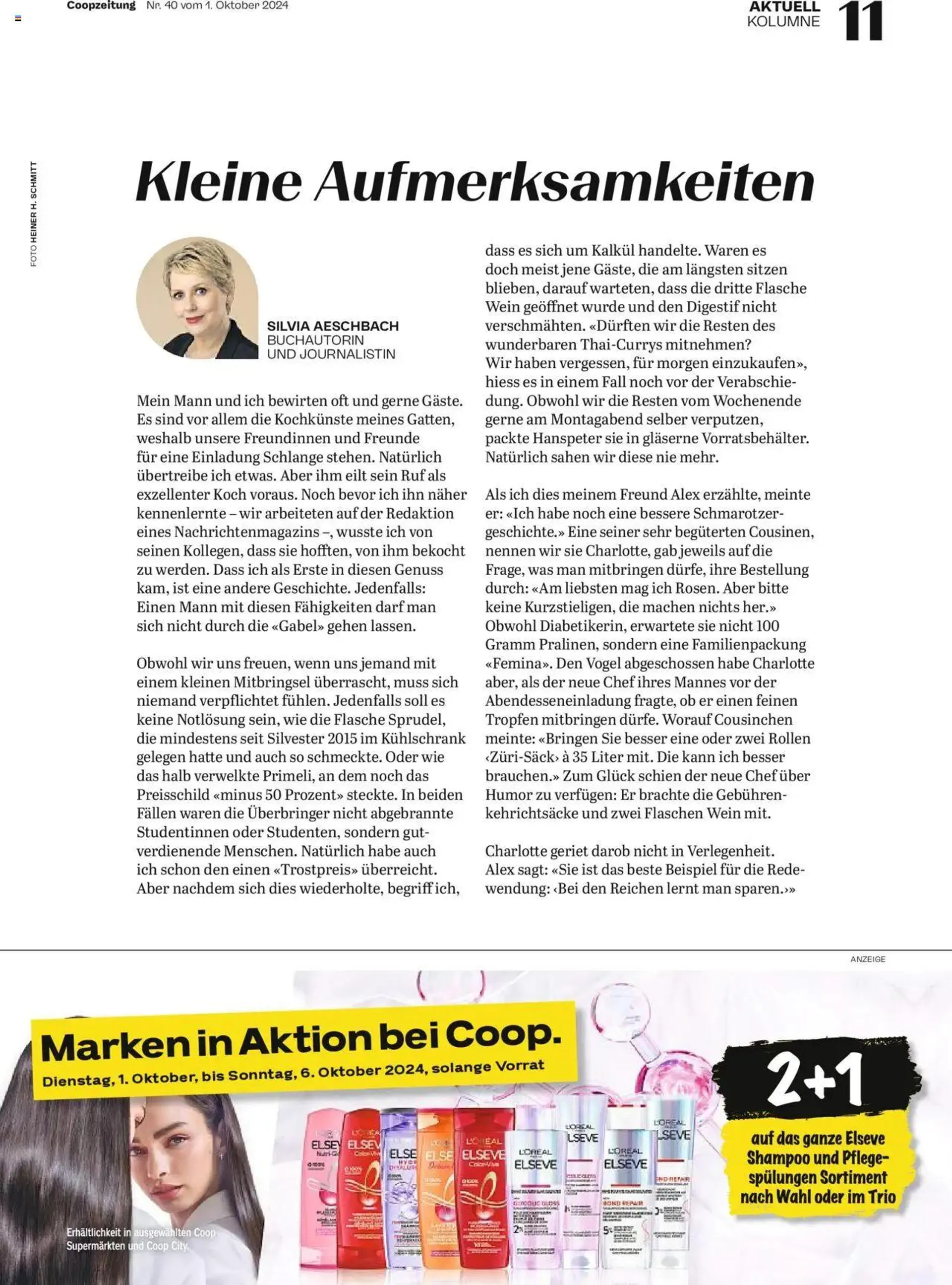 Coop - Magazin von 1. Oktober bis 7. Oktober 2024 - Prospekt seite  11