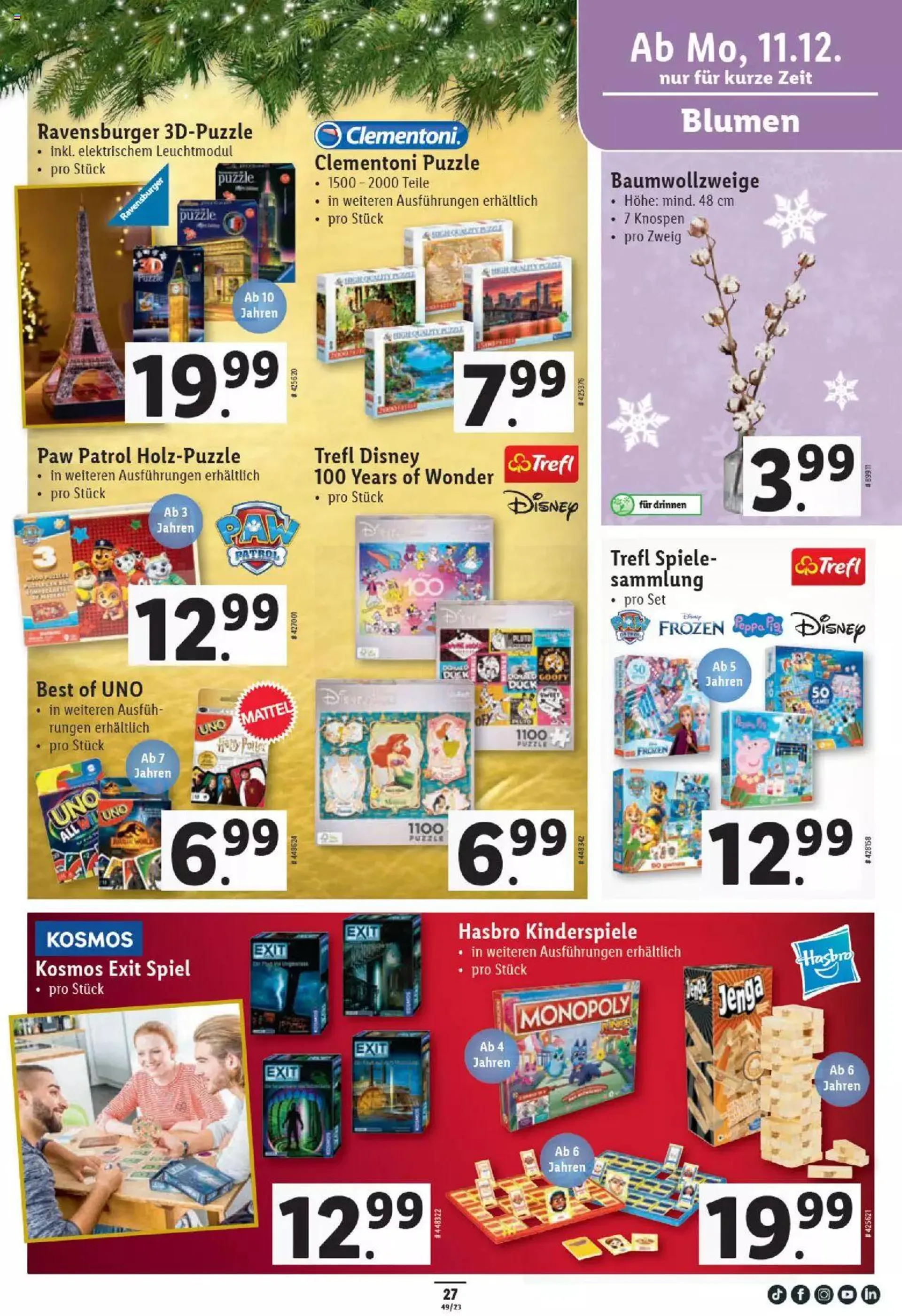 Lidl Aktionen von 7. Dezember bis 13. Dezember 2023 - Prospekt seite  27