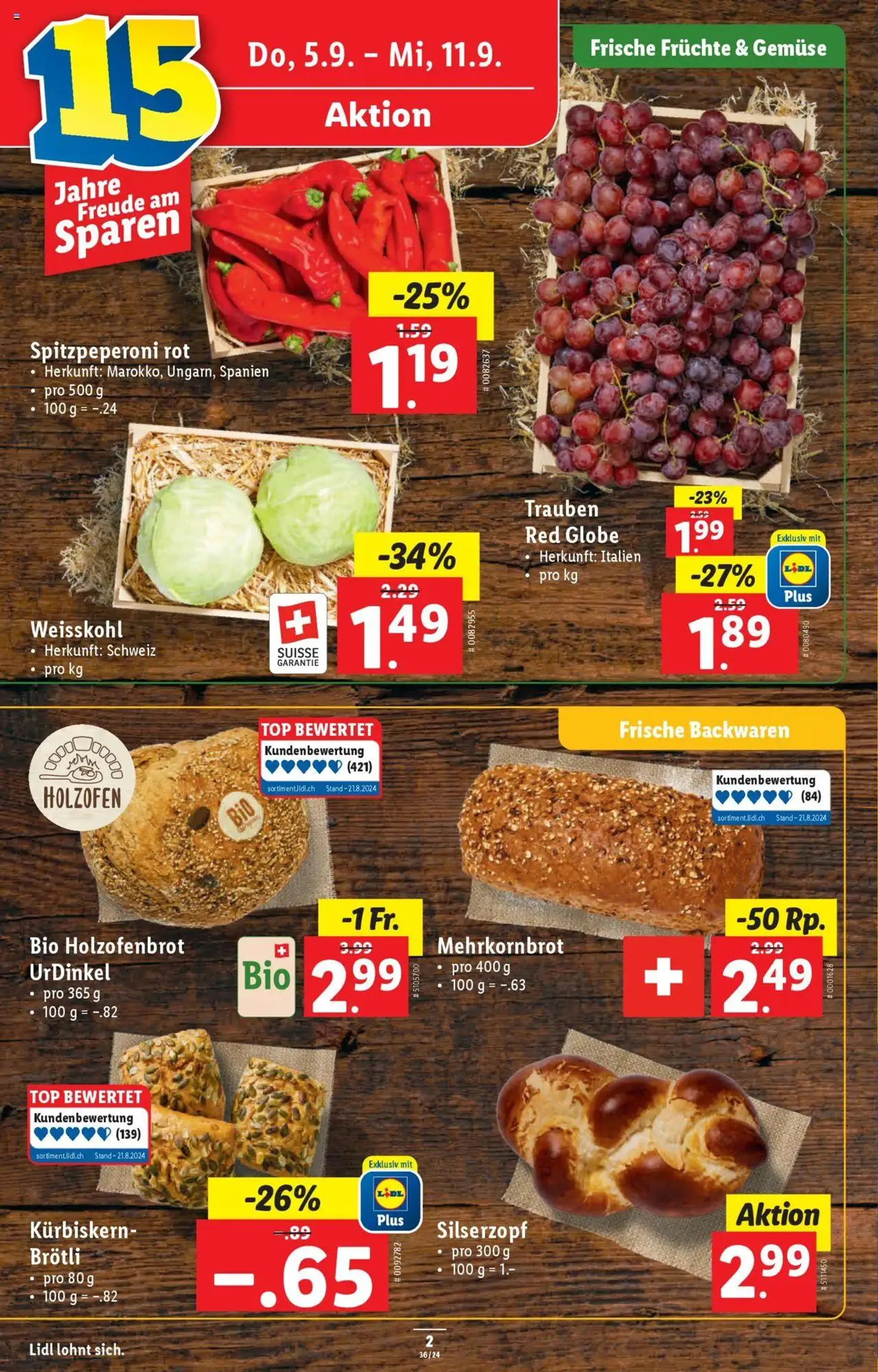 Lidl Aktionen von 5. September bis 11. September 2024 - Prospekt seite  2