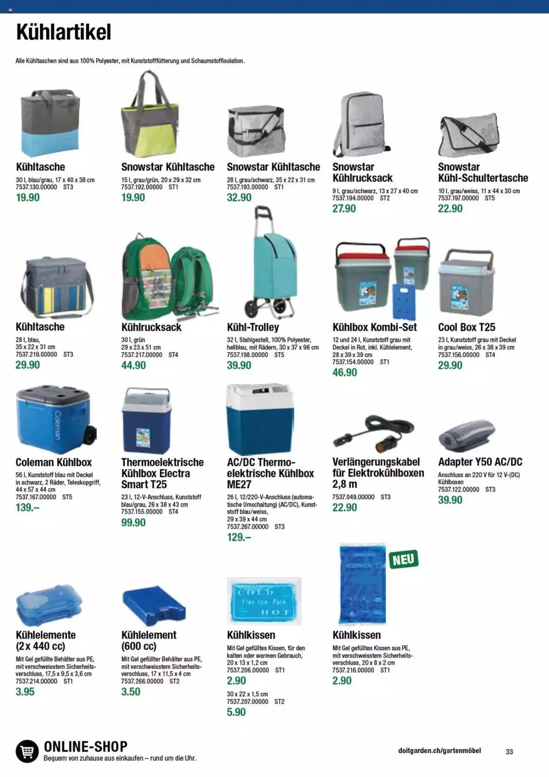 DO IT+GARDEN MIGROS Aktionen Gartenmöbel von 9. Februar bis 31. Dezember 2023 - Prospekt seite  33