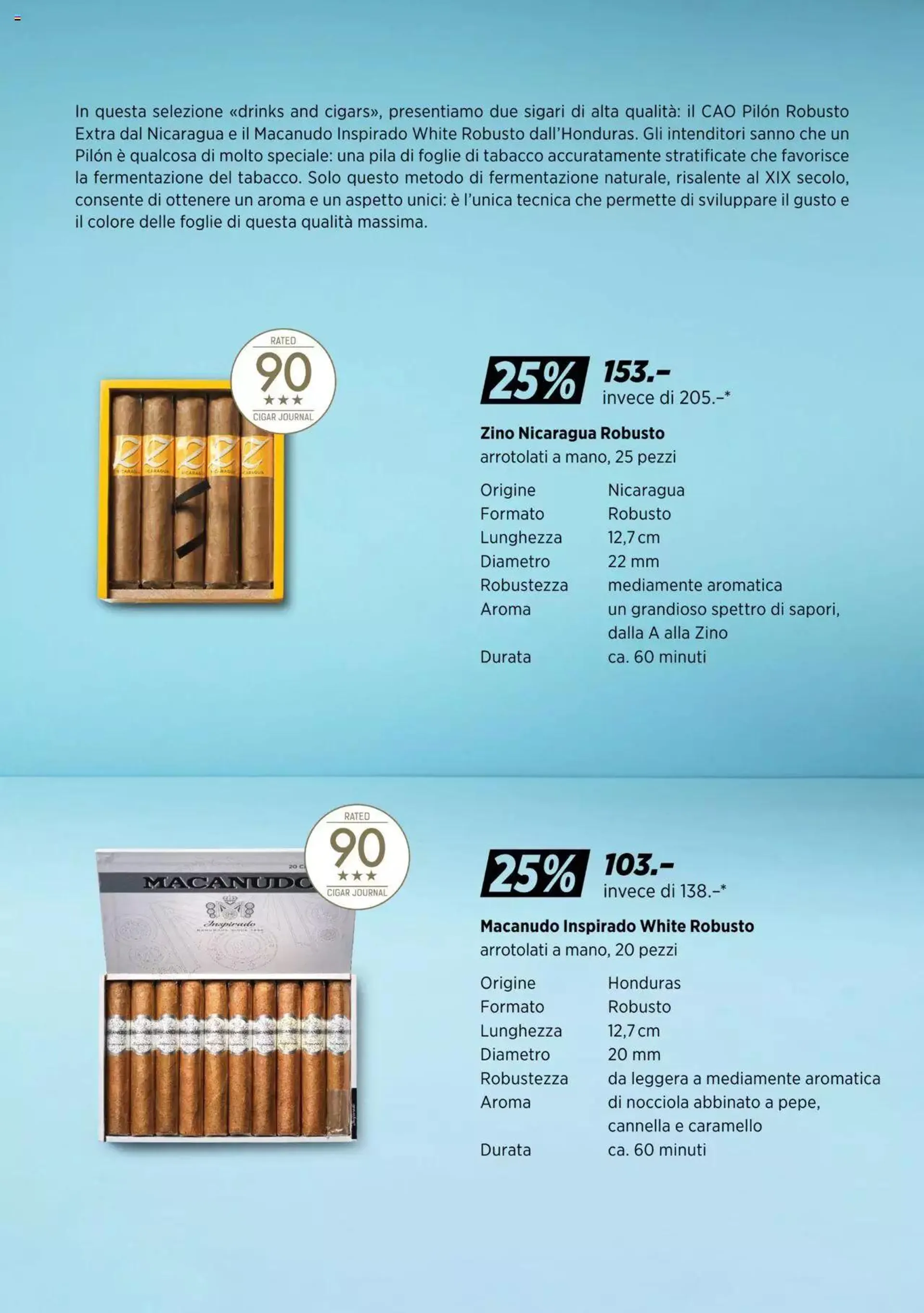 Denner Aktionen drinks and cigars IT von 6. Juni bis 31. Dezember 2023 - Prospekt seite  9