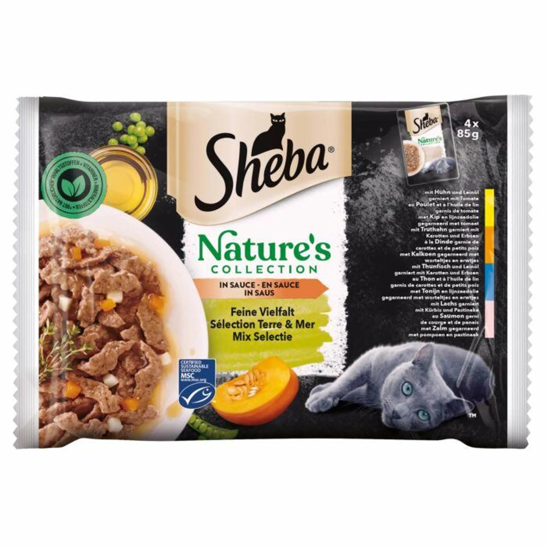 Sheba Katzenfutter Nature's Collection in Sauce 4x85g