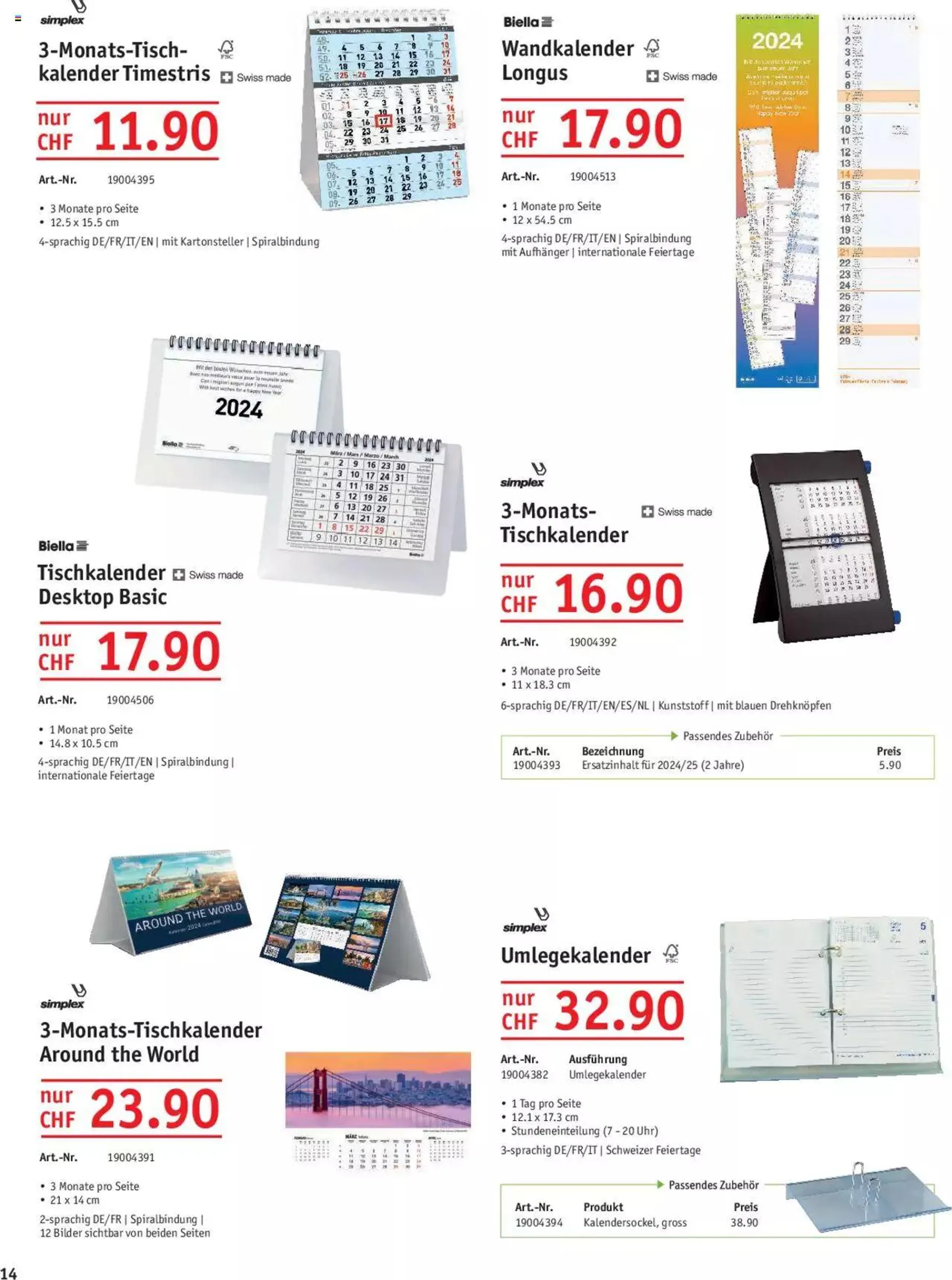 Office World Aktionen Agenden & Kalender von 27. September bis 31. Dezember 2023 - Prospekt seite  14