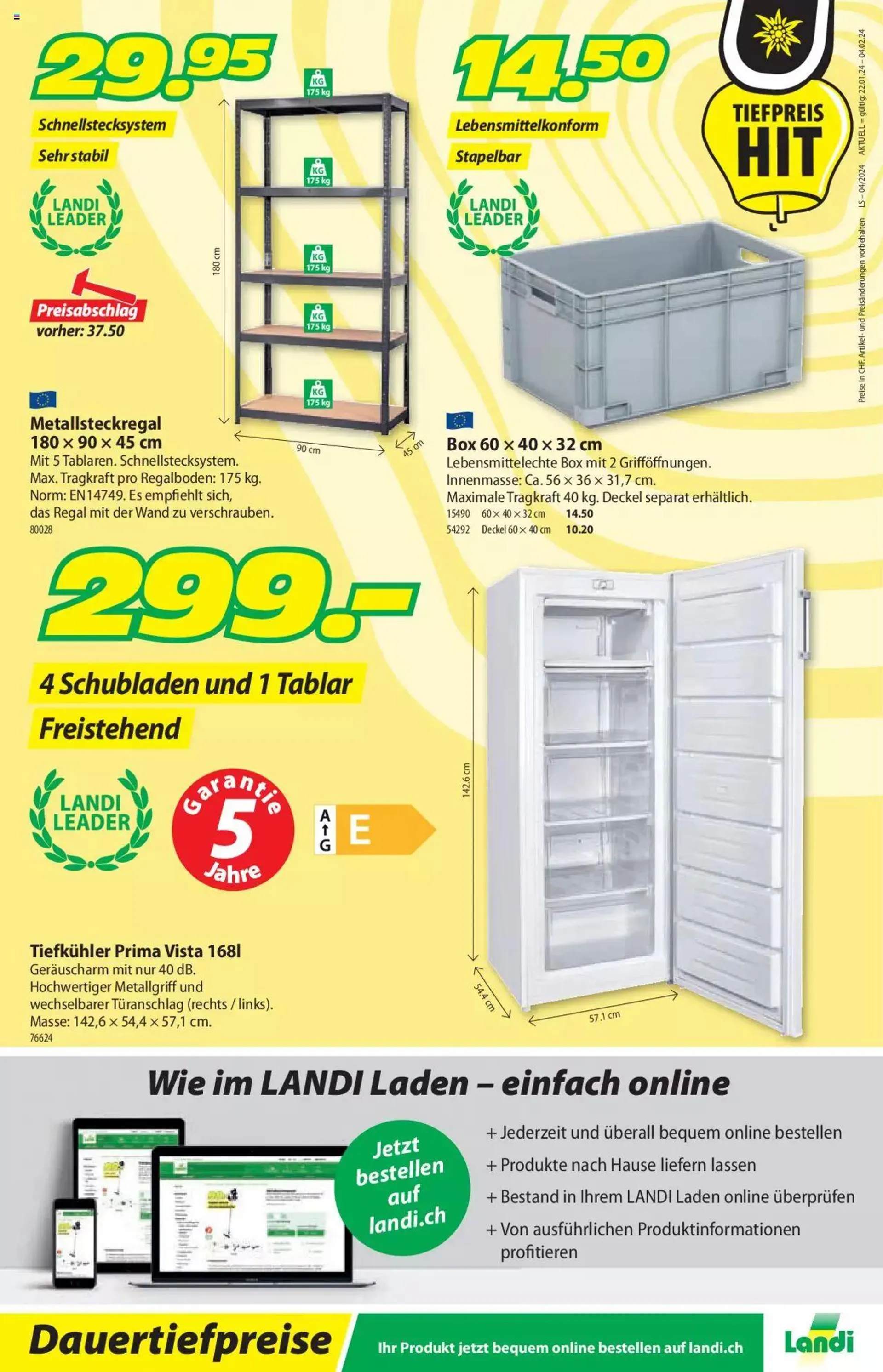 Landi Aktionen von 22. Januar bis 4. Februar 2024 - Prospekt seite  16