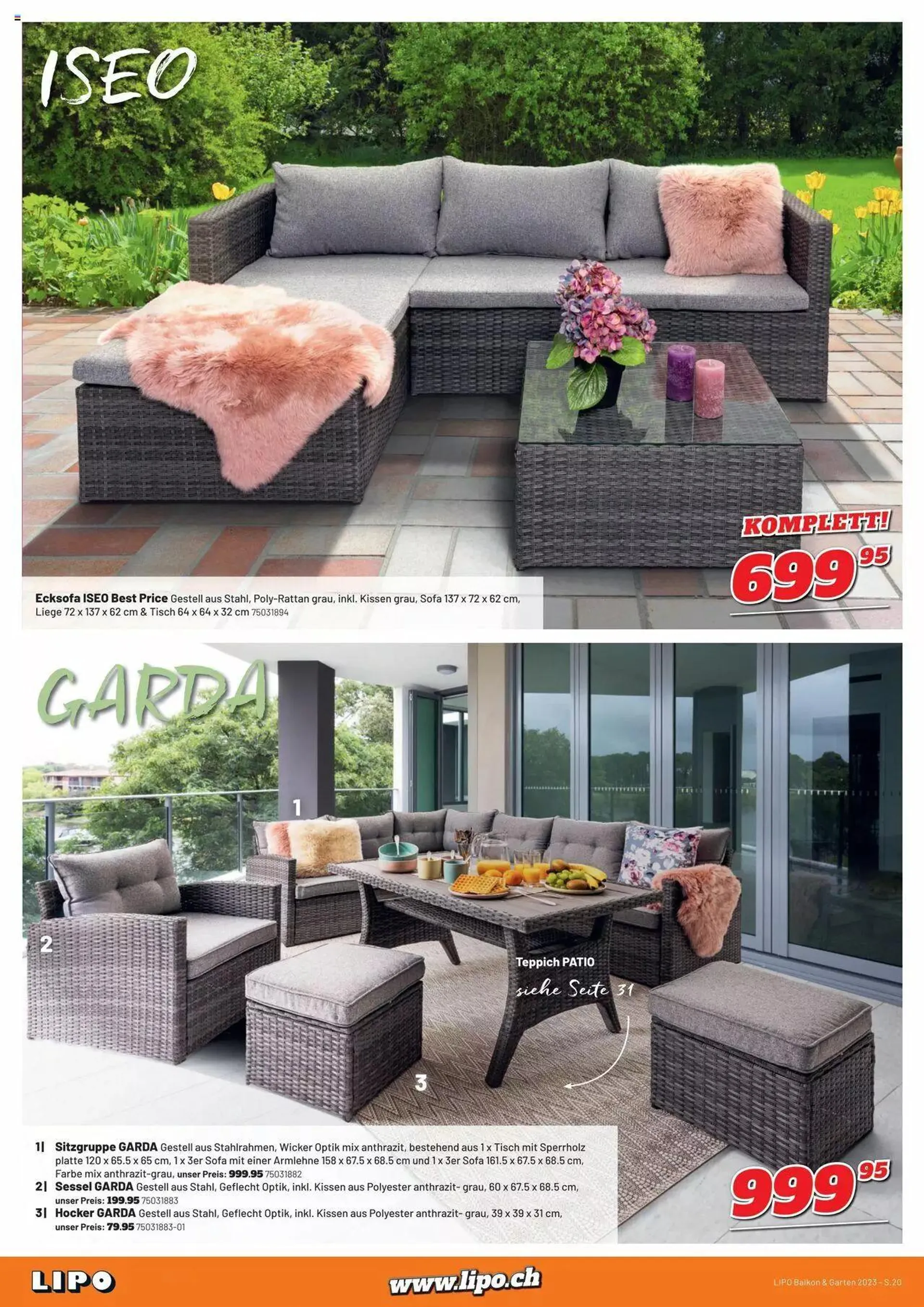 Lipo Gartenkatalog von 23. Februar bis 30. September 2023 - Prospekt seite  20