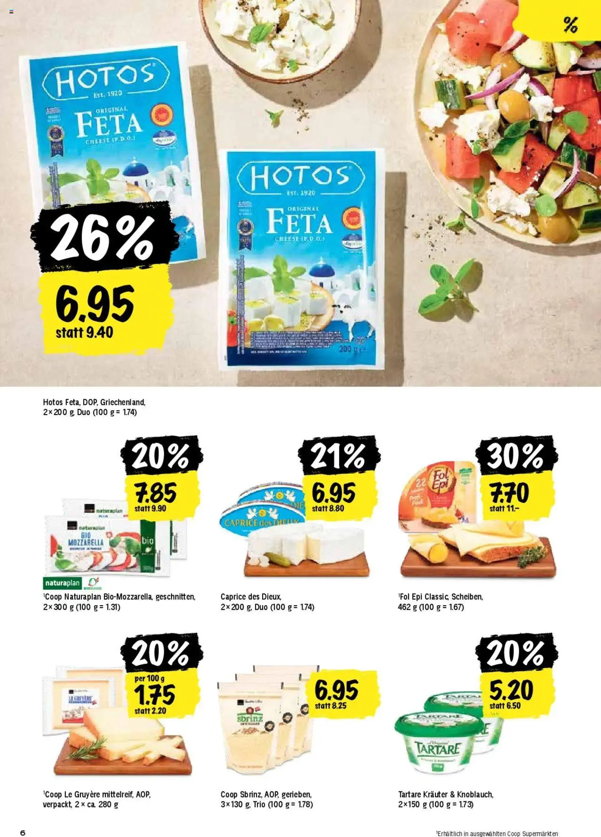 Coop Aktionen von 6. August bis 11. August 2024 - Prospekt seite  6