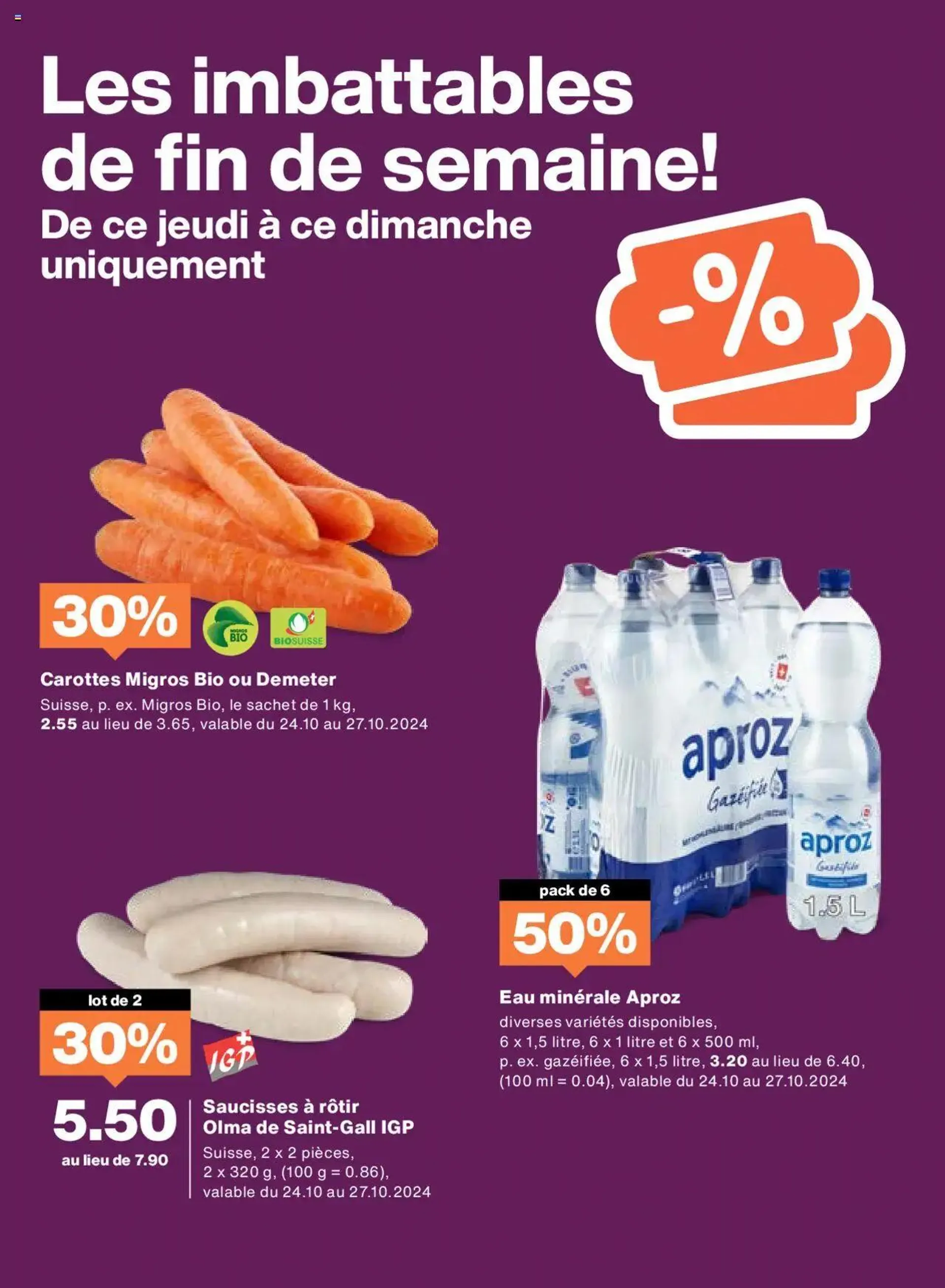 Migros Aktionen FR von 22. Oktober bis 28. Oktober 2024 - Prospekt seite  24