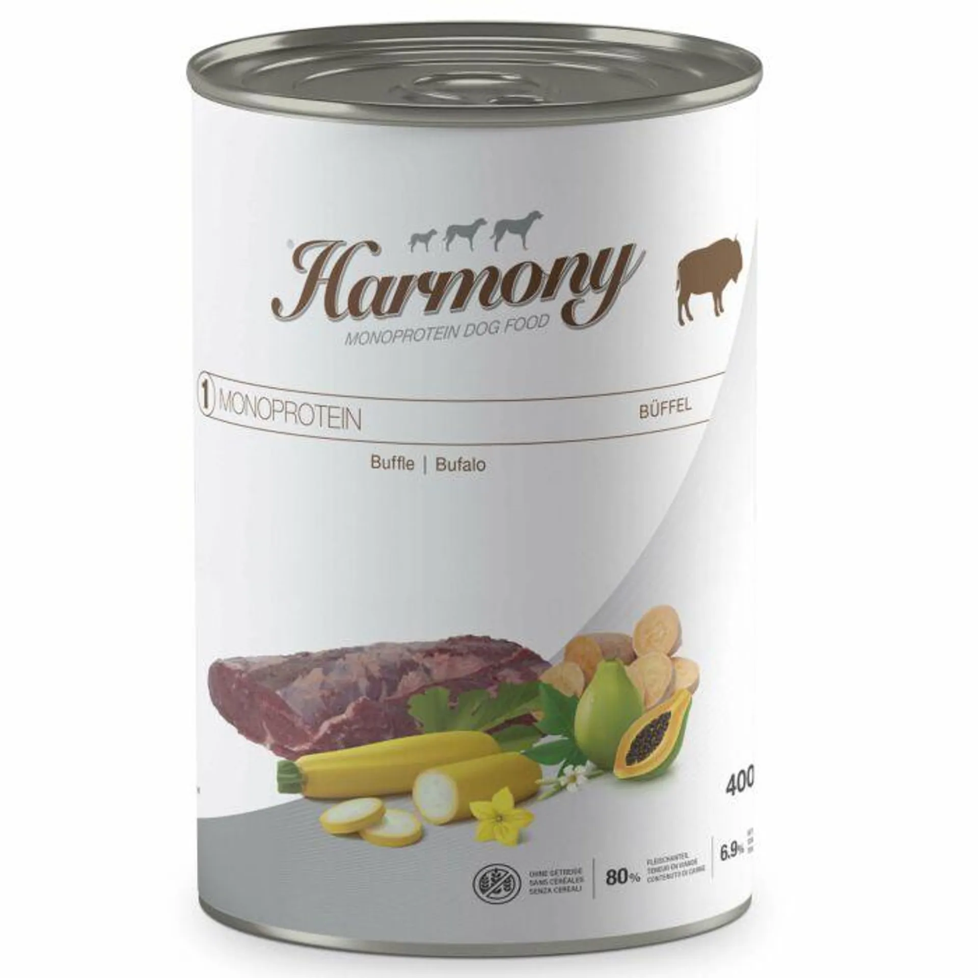 Harmony Dog Monoprotein Büffel Nassfutter Dose