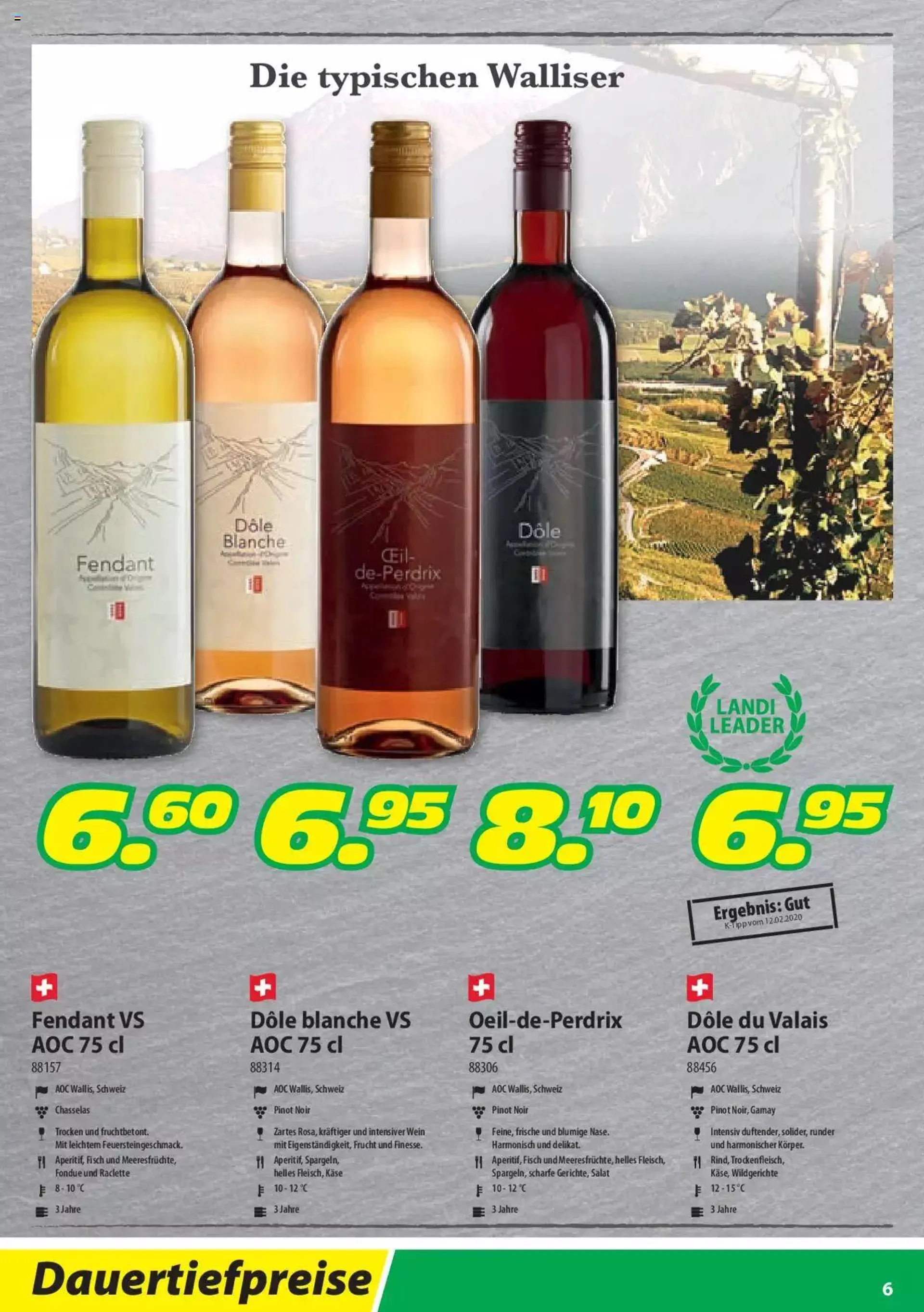 Landi Weinfestival von 21. März bis 31. Dezember 2023 - Prospekt seite  6
