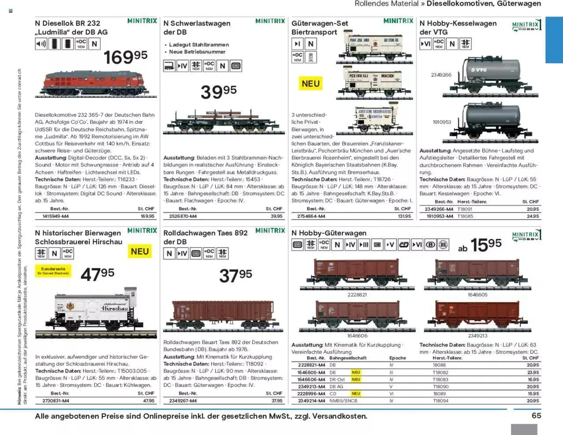 Conrad Modellbahn Katalog 2023/24 von 5. September bis 31. Dezember 2023 - Prospekt seite  67
