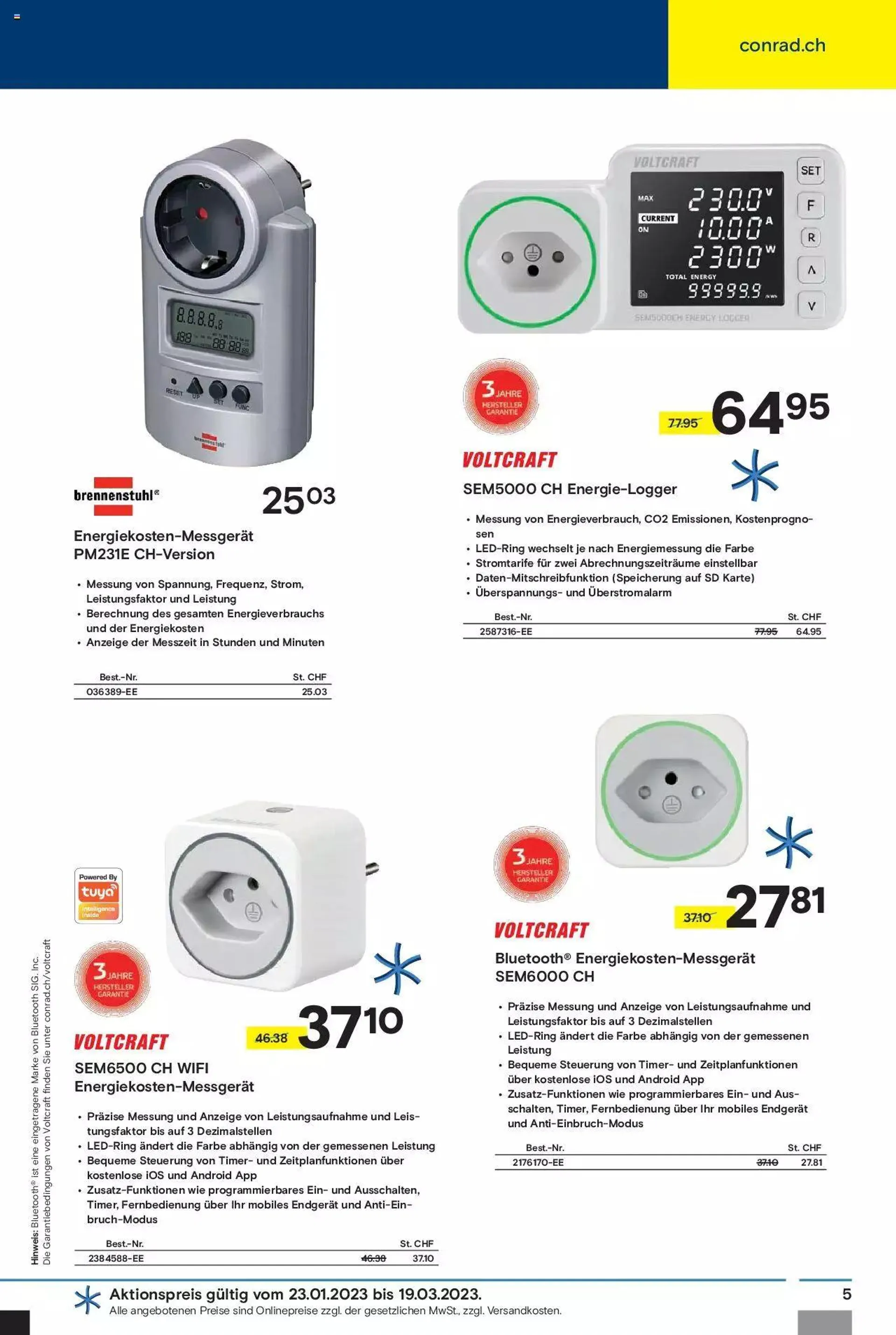 Conrad - Energie- und Gebäudetechnik von 27. Januar bis 31. Dezember 2023 - Prospekt seite  5
