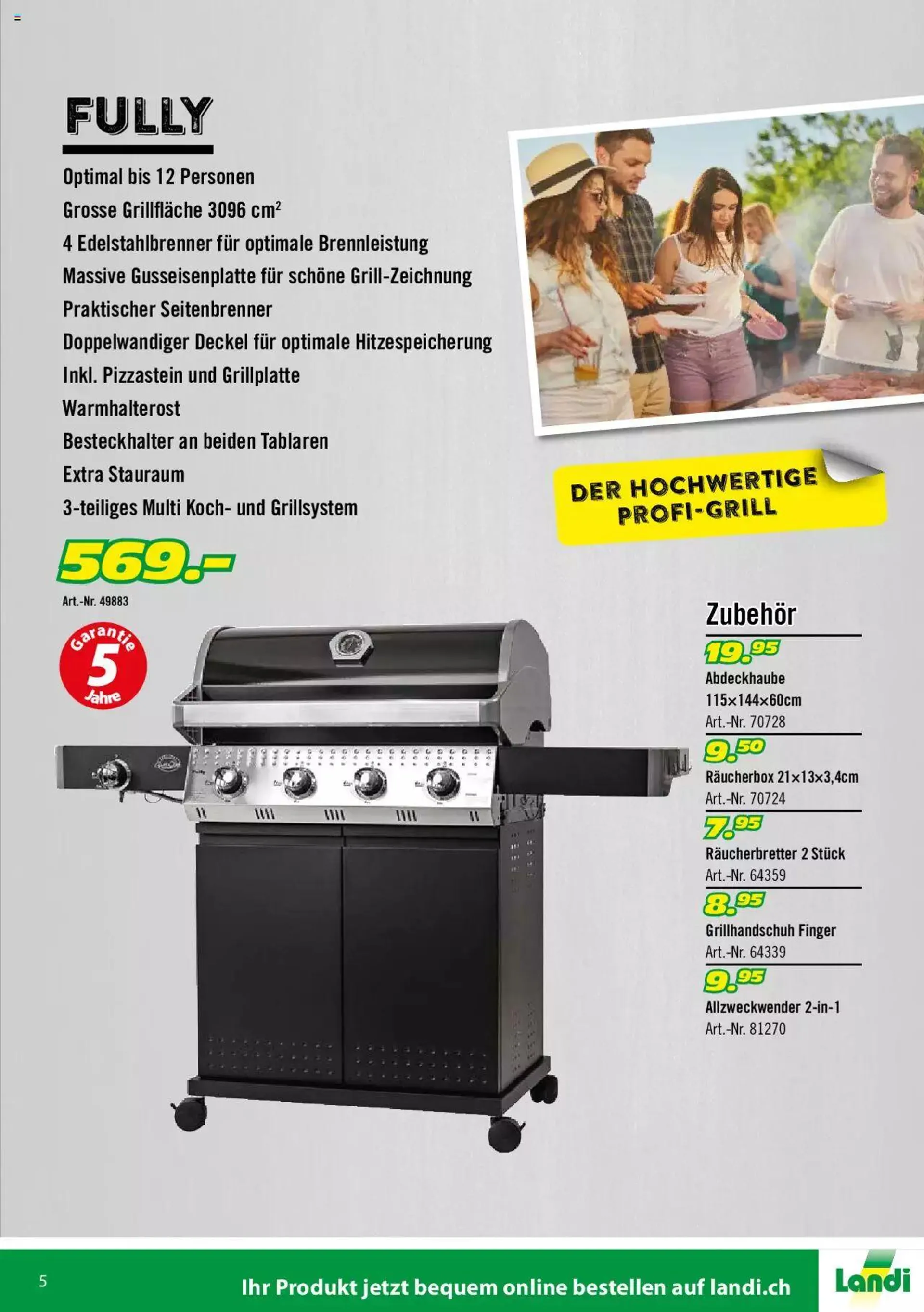 Landi - Grill 2022 von 2. Februar bis 31. Dezember 2023 - Prospekt seite  5