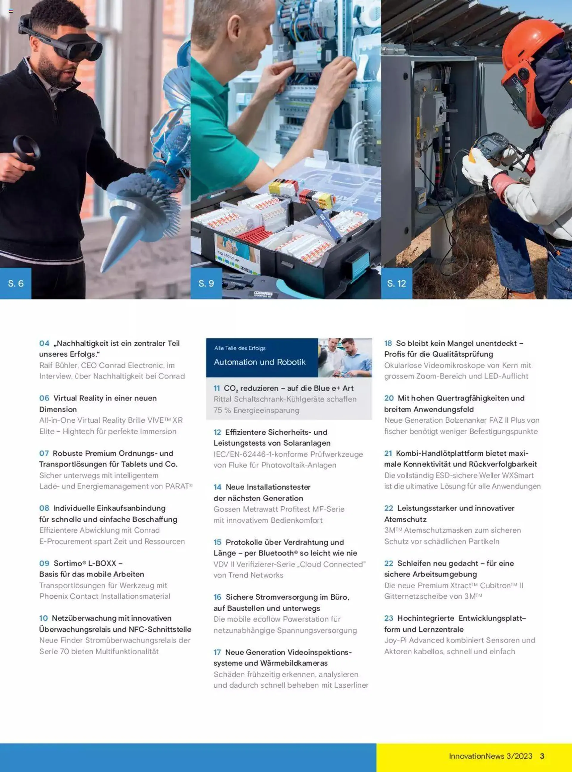 Conrad Innovation-News von 18. Juli bis 31. Dezember 2023 - Prospekt seite  3