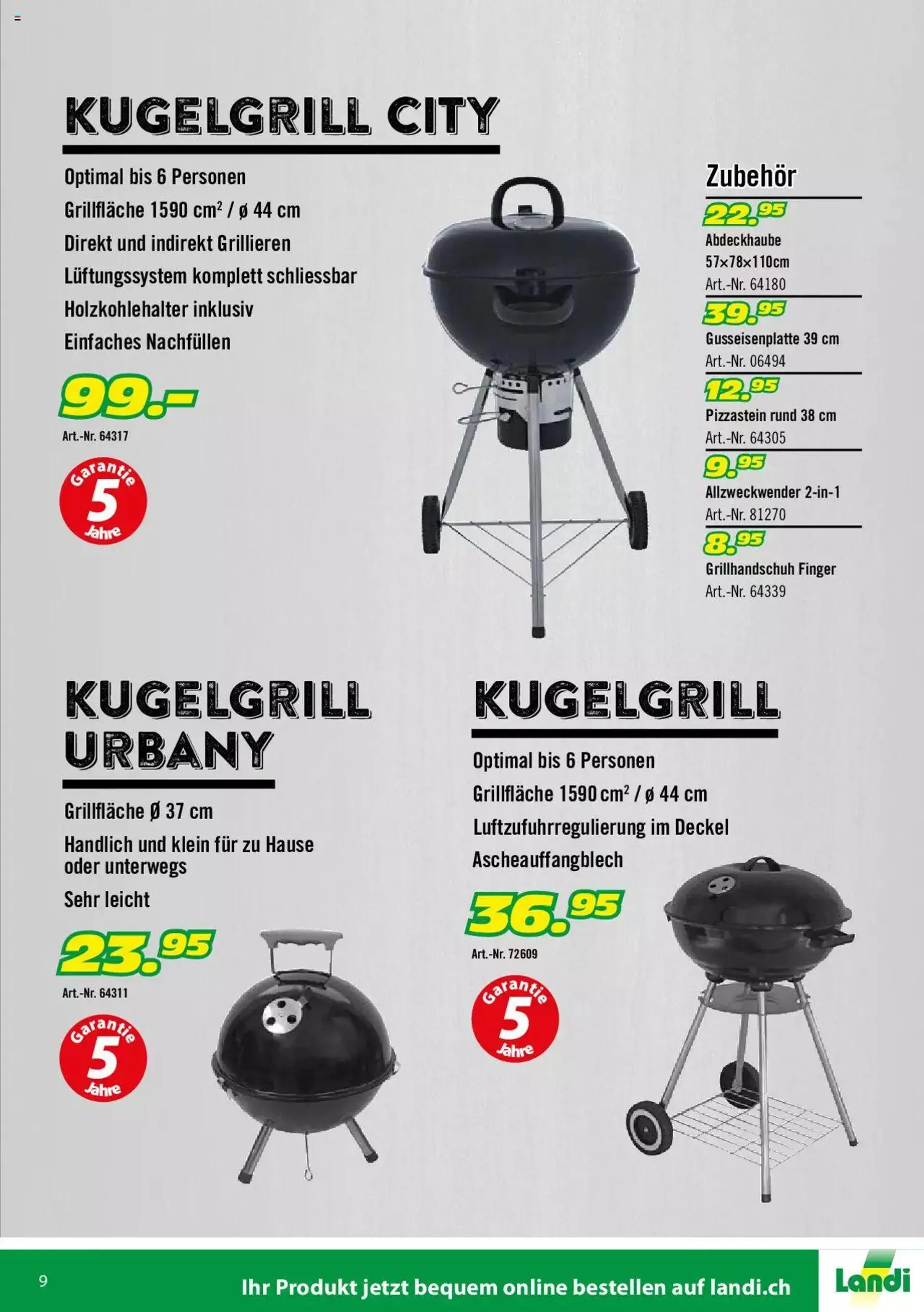 Landi - Grill 2022 von 1. April bis 31. Dezember 2023 - Prospekt seite  9