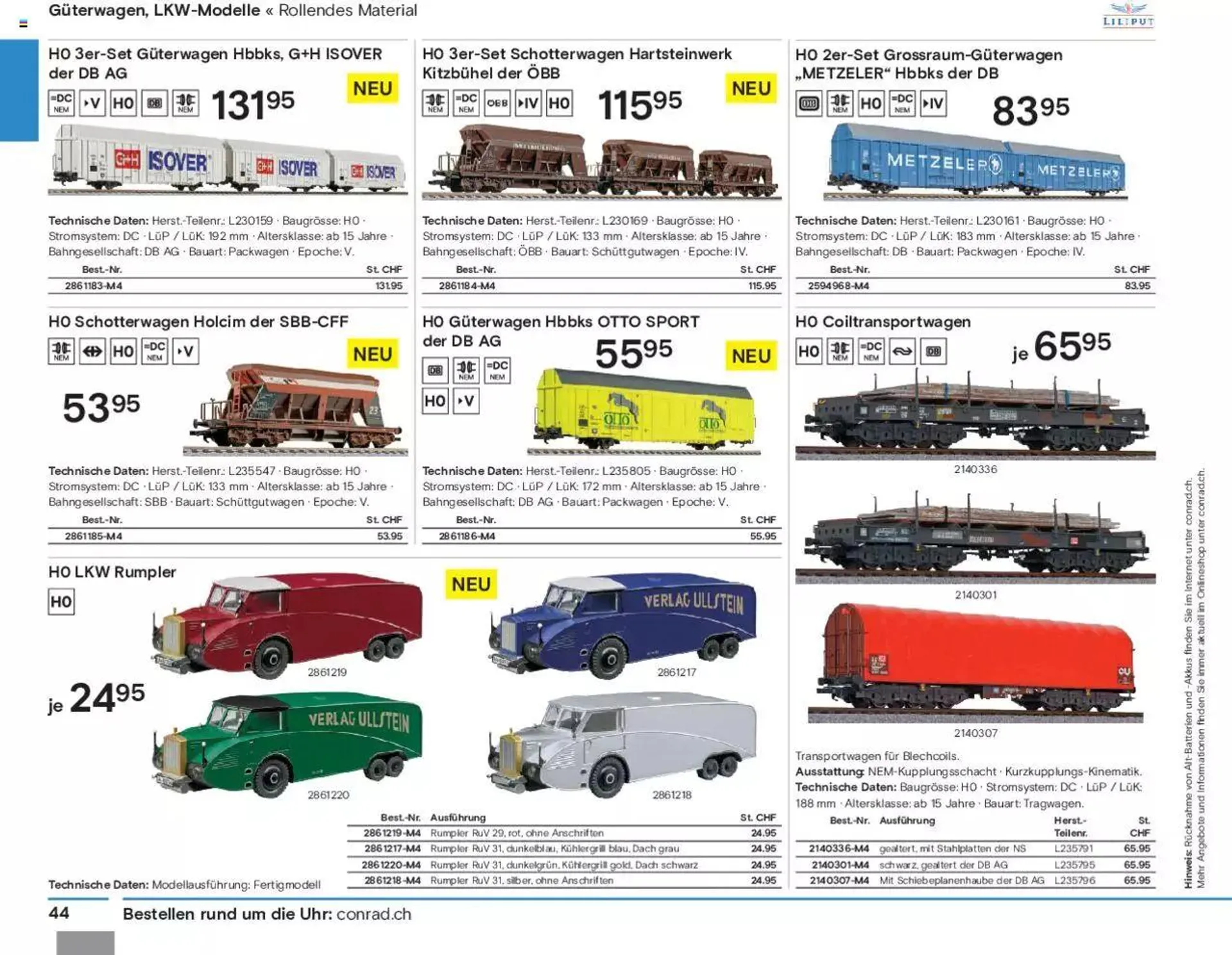 Conrad Modellbahn Katalog 2023/24 von 5. September bis 31. Dezember 2023 - Prospekt seite  46