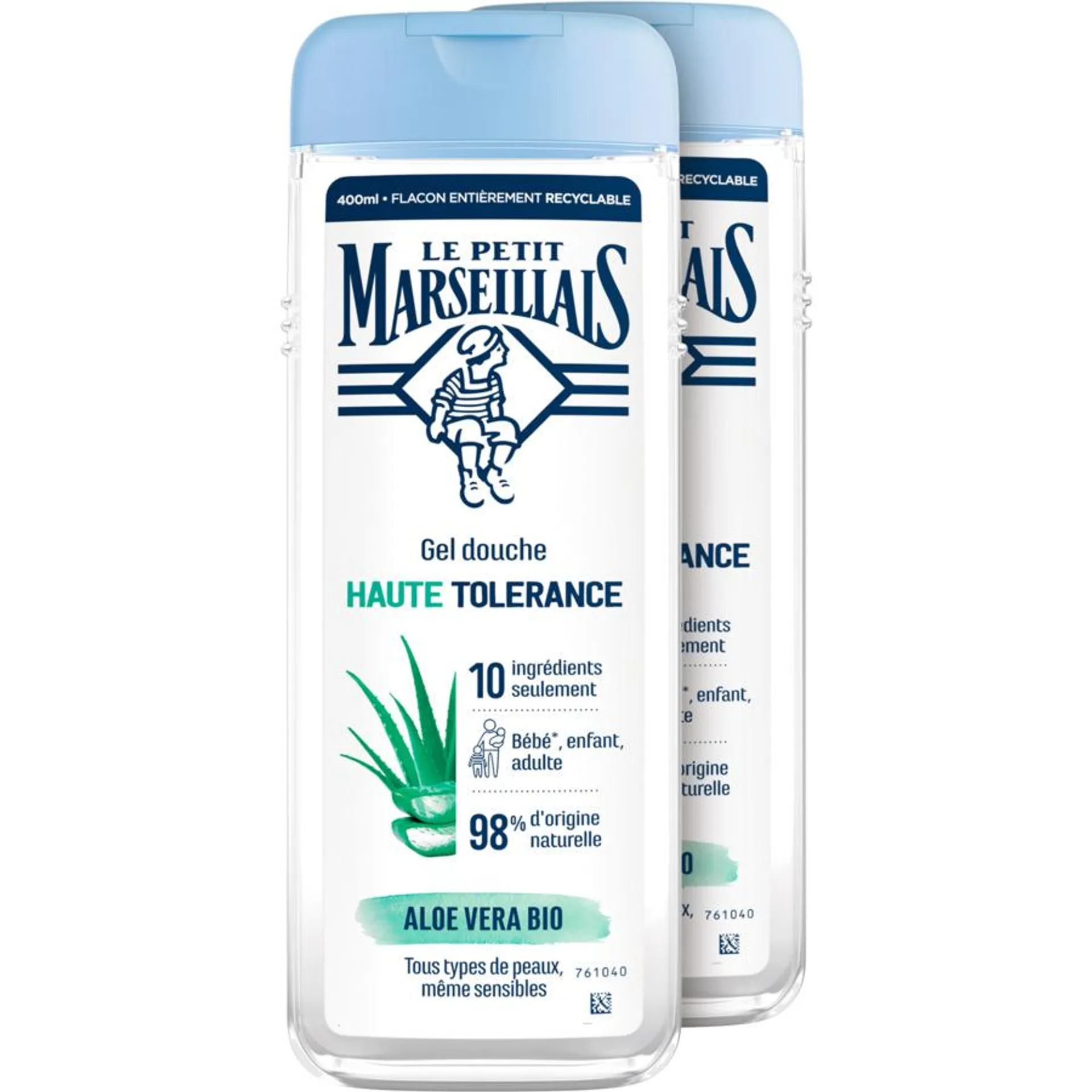 Le petit Marseillais Duschgel sensible Haut Aloevera 2 x 400 ml