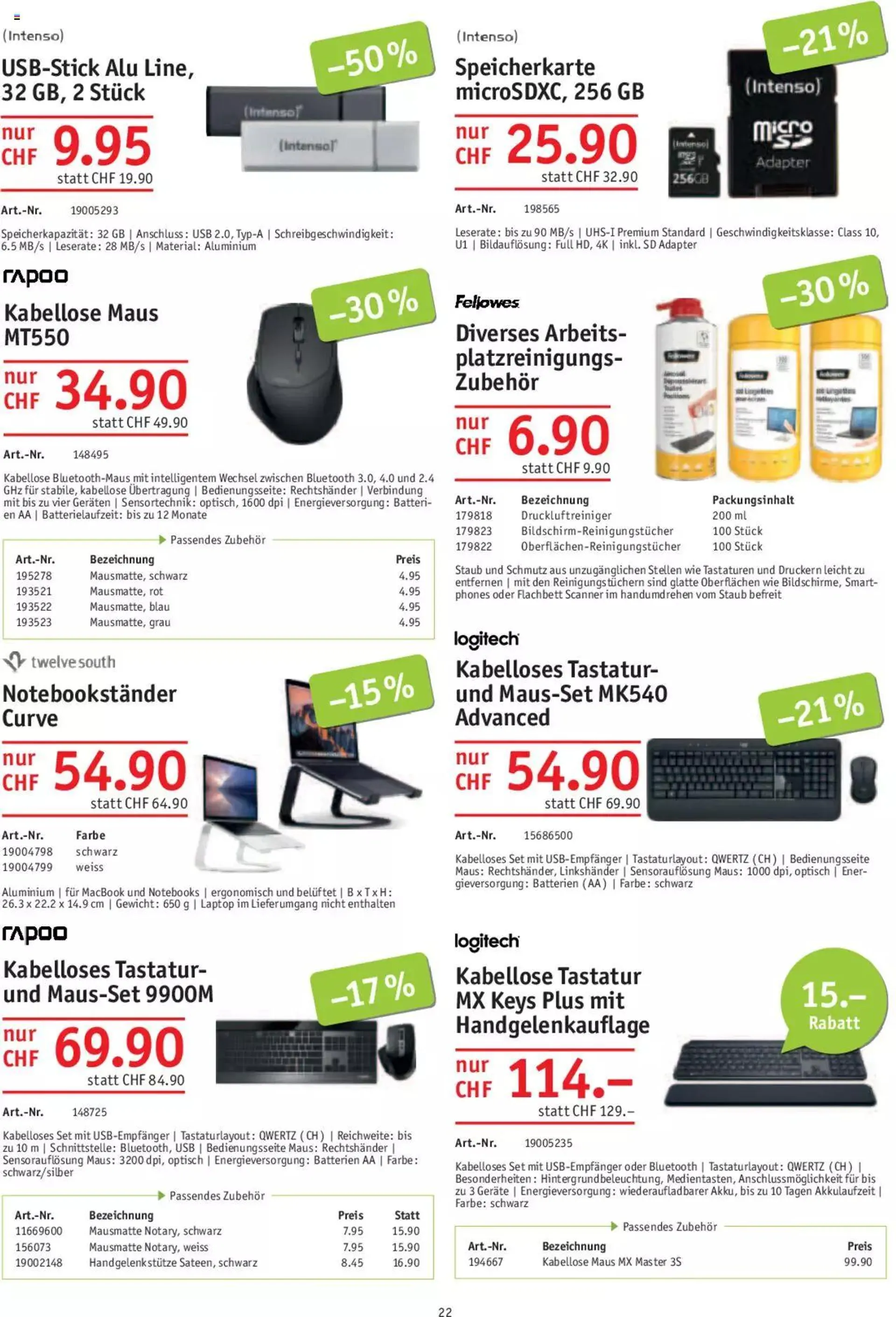 Office World Aktionen von 30. November bis 27. Dezember 2023 - Prospekt seite  22