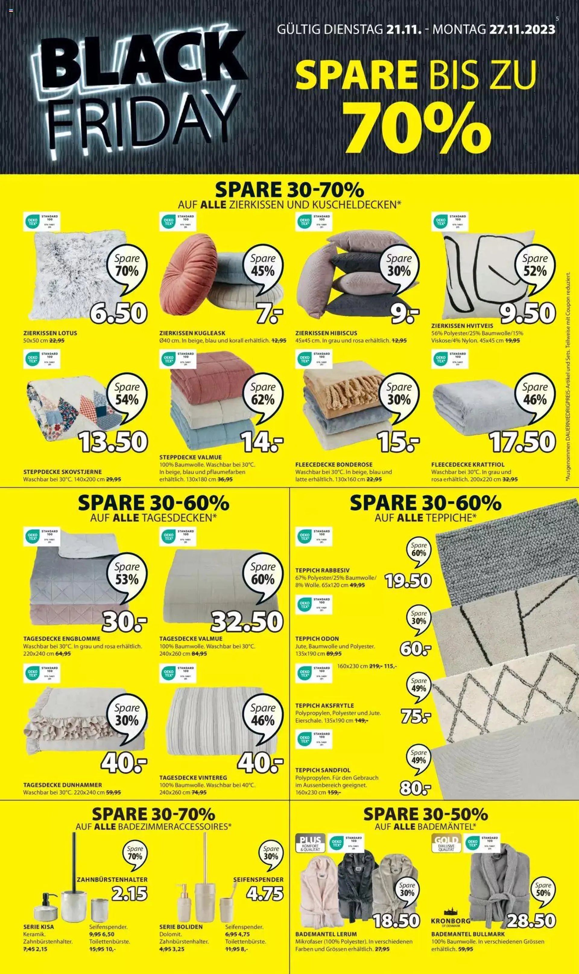 JYSK - Black Friday von 21. November bis 27. November 2023 - Prospekt seite  6
