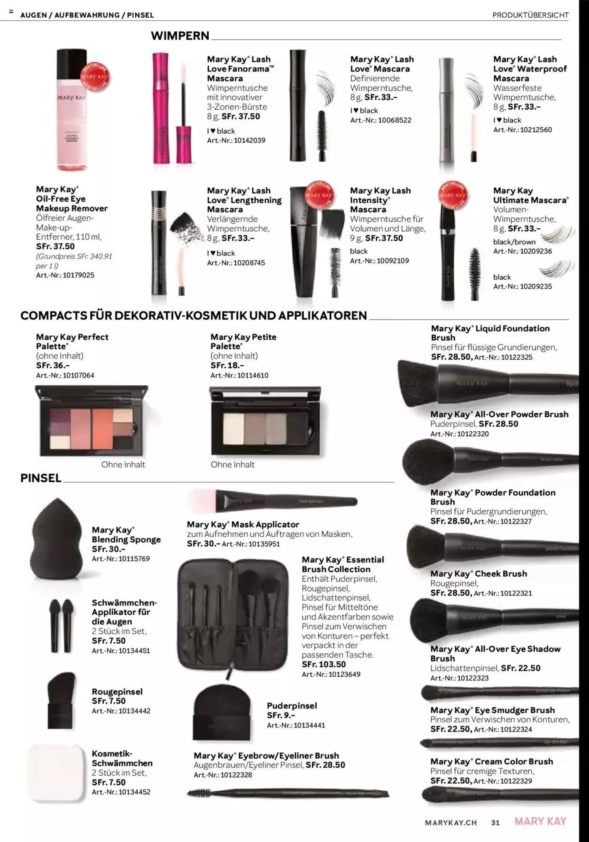 Mary Kay Aktionen von 16. April bis 31. Dezember 2024 - Prospekt seite  31