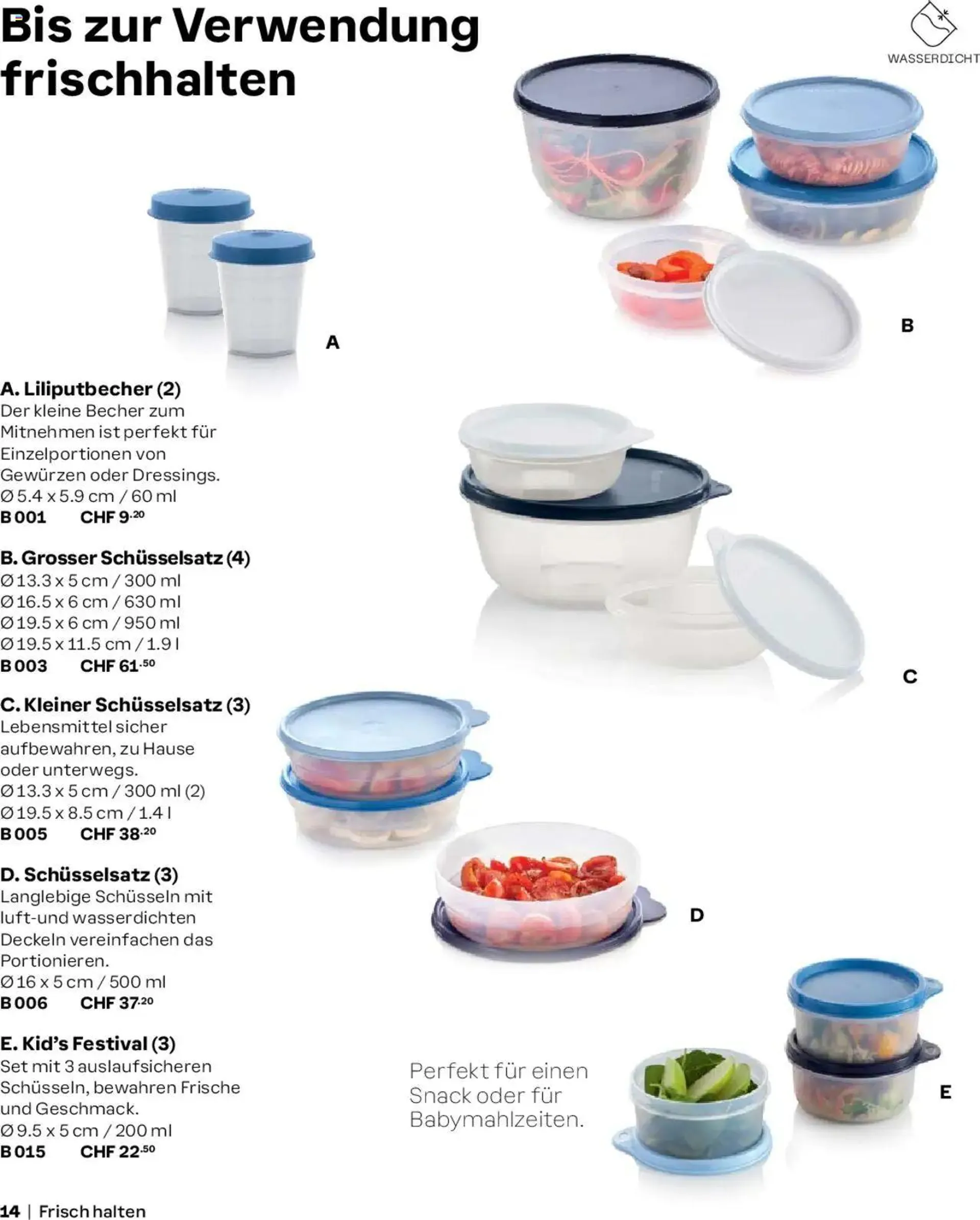 Tupperware Aktionen Herbst / Winter 2024/25 von 2. September bis 31. Dezember 2024 - Prospekt seite  14