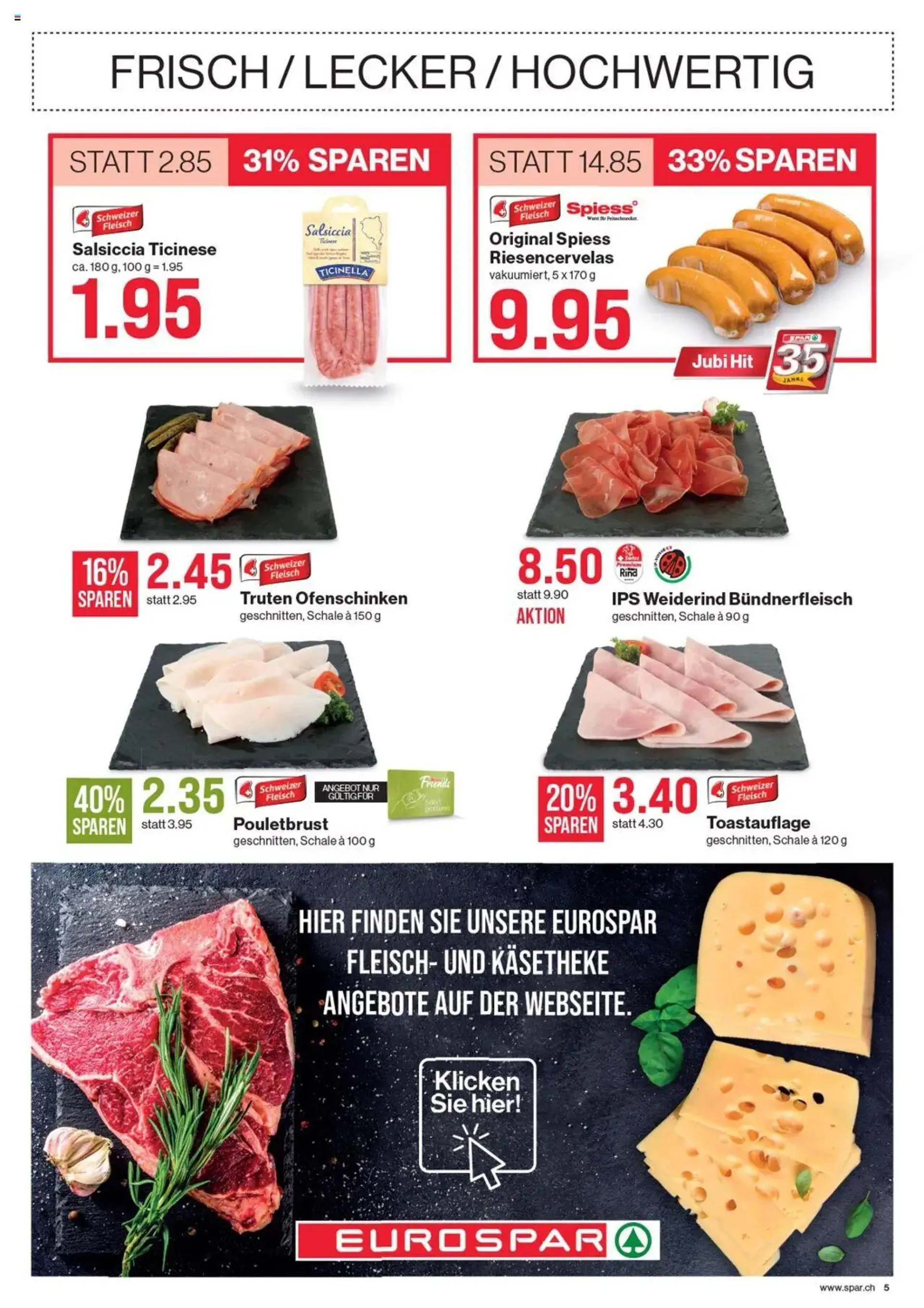 SPAR Aktionen von 25. Juli bis 31. Juli 2024 - Prospekt seite  5