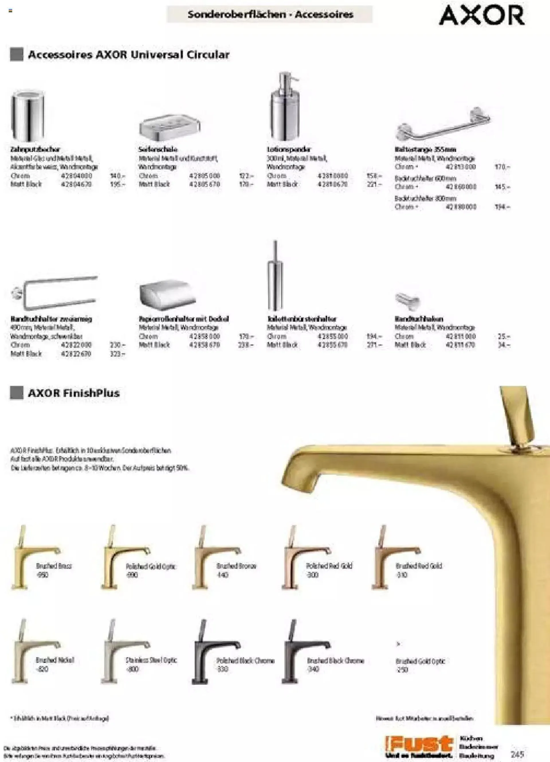 Fust Badezimmermagazin von 17. April bis 31. Dezember 2023 - Prospekt seite  245