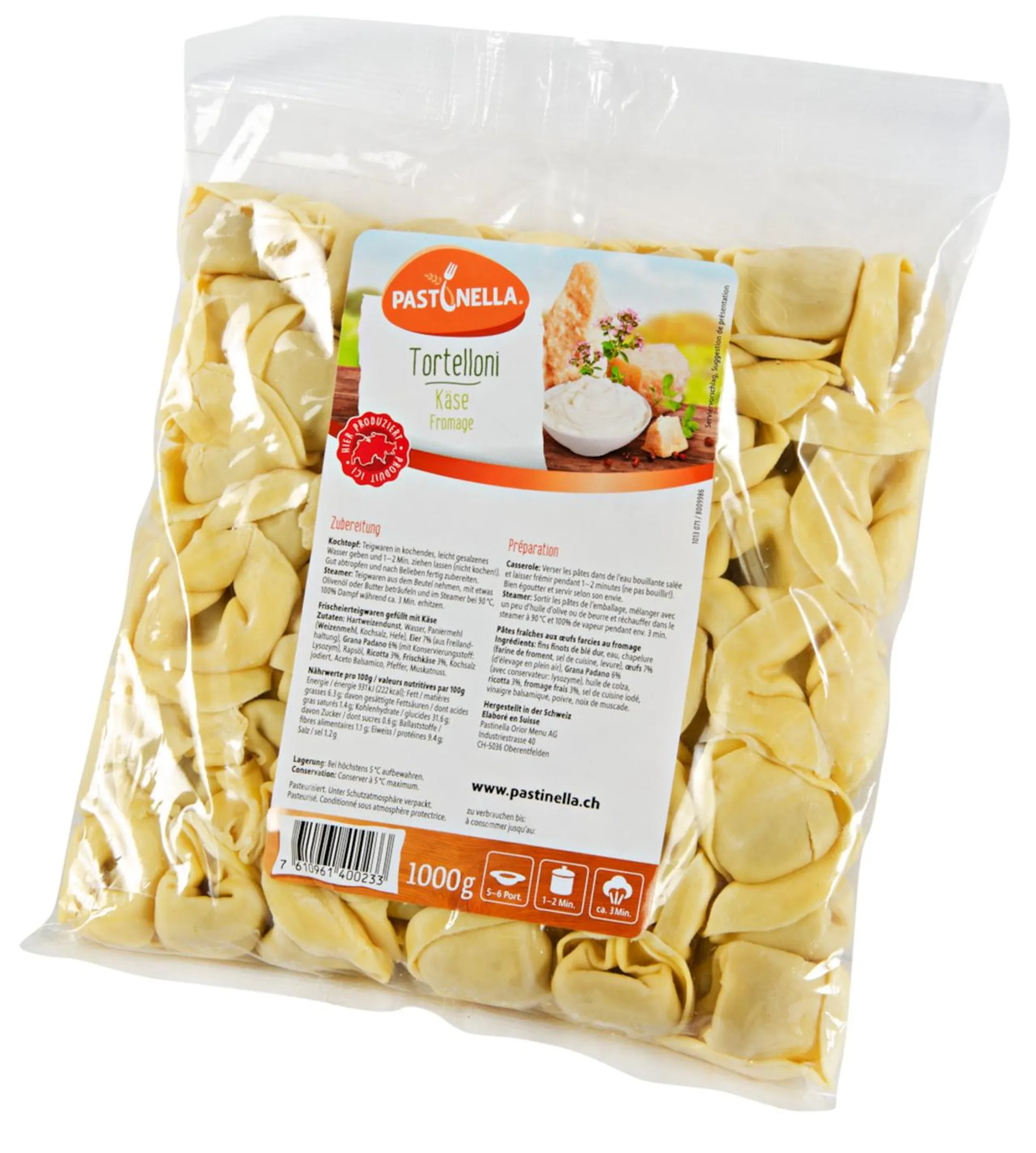 Tortelloni Käse Pastinella 1kg