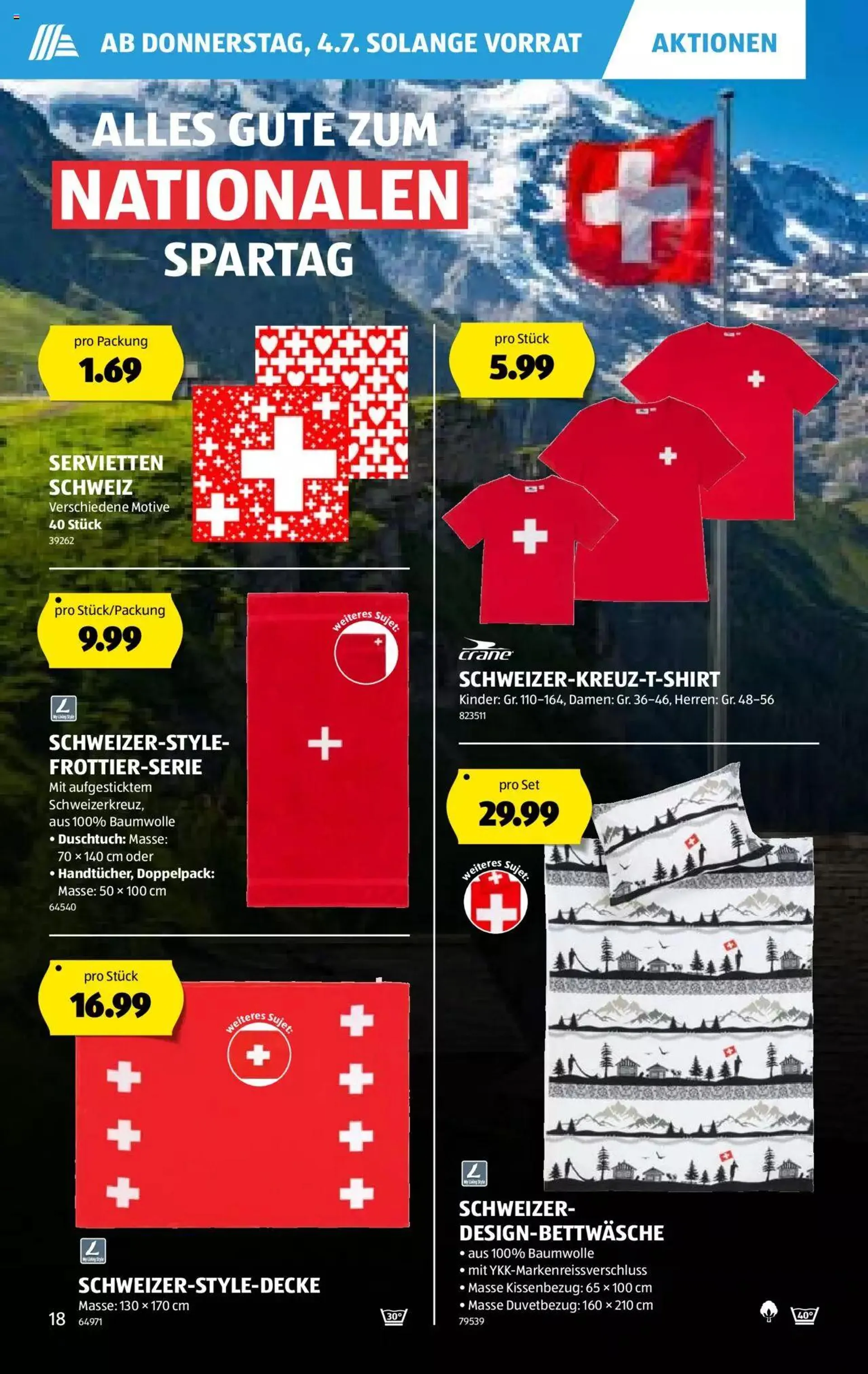 Aldi Aktionen von 4. Juli bis 10. Juli 2024 - Prospekt seite  18