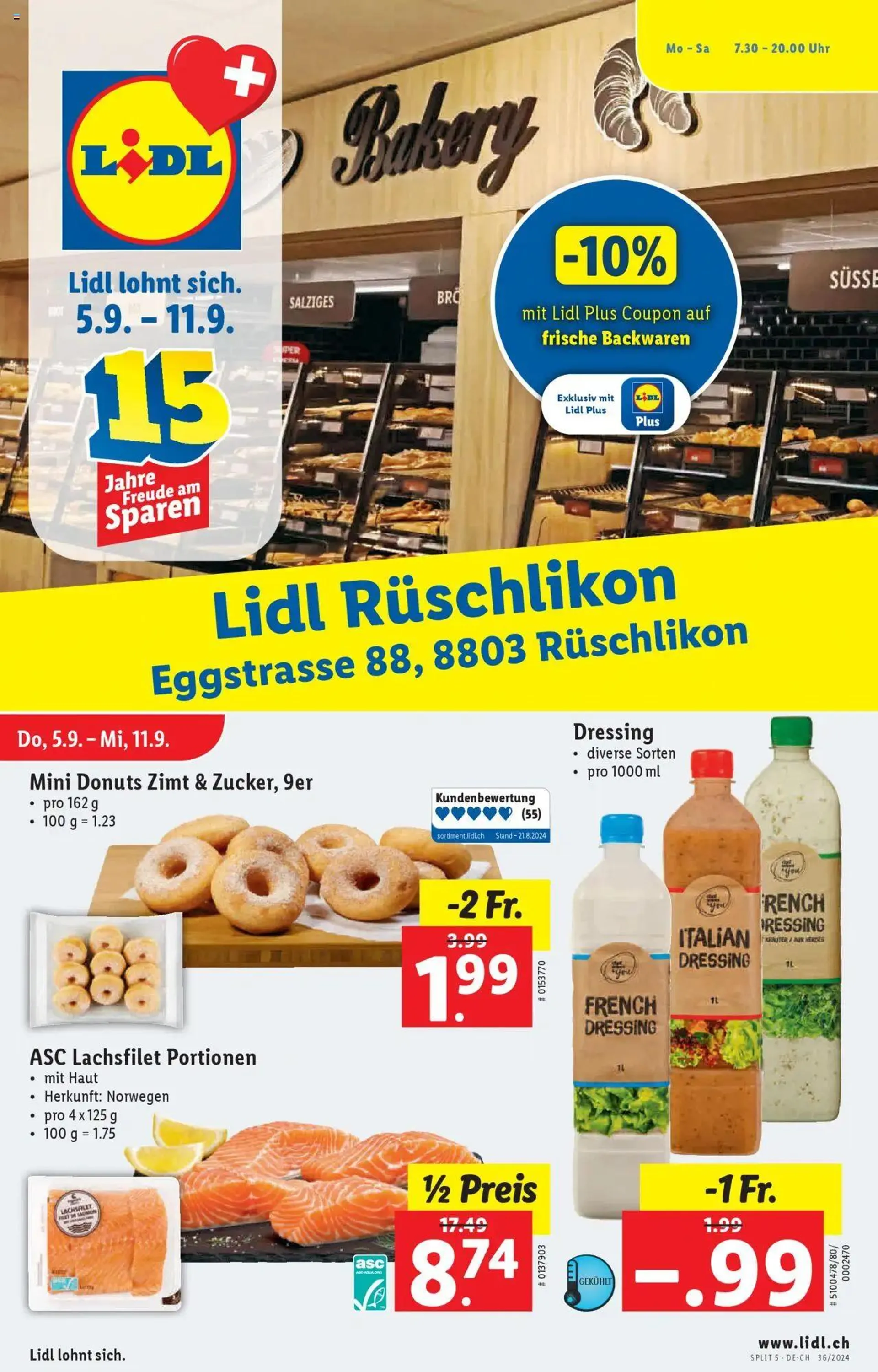 Lidl Aktionen Neueröffnung Rüschlikon - 0