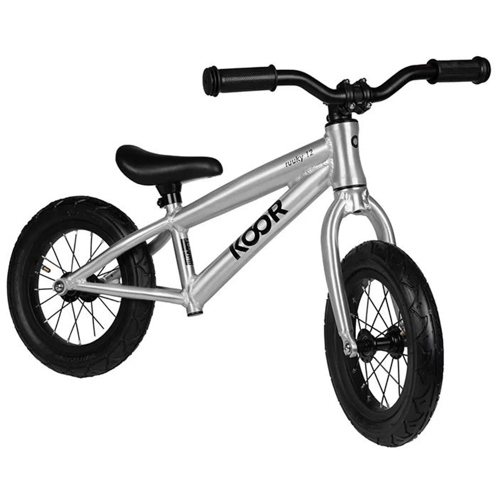 KOOR Kinder-Laufrad Ruuky 12 Sportivo 3.4 kg, Silber