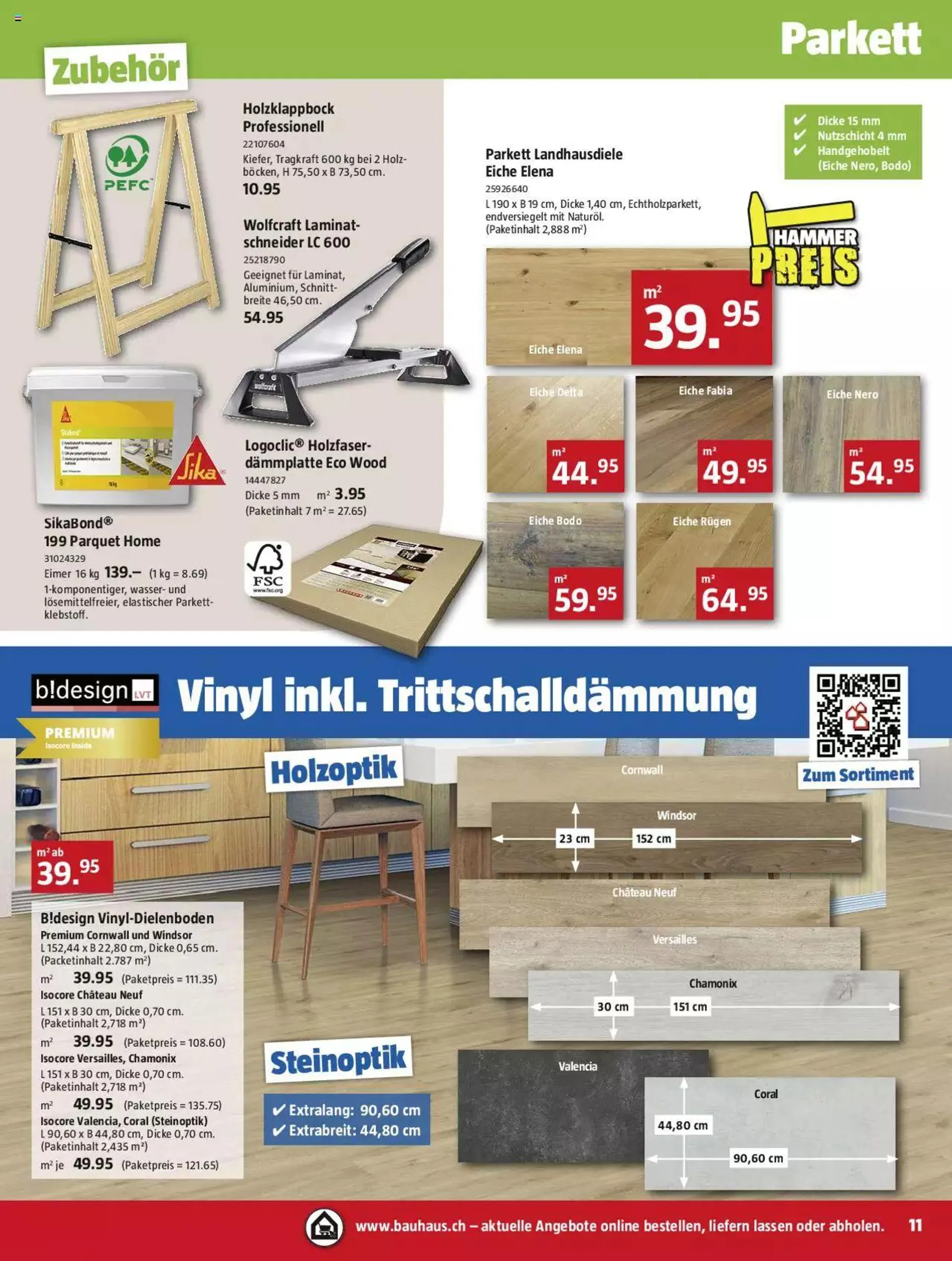 Bauhaus Aktionen von 1. Januar bis 28. Januar 2024 - Prospekt seite  11