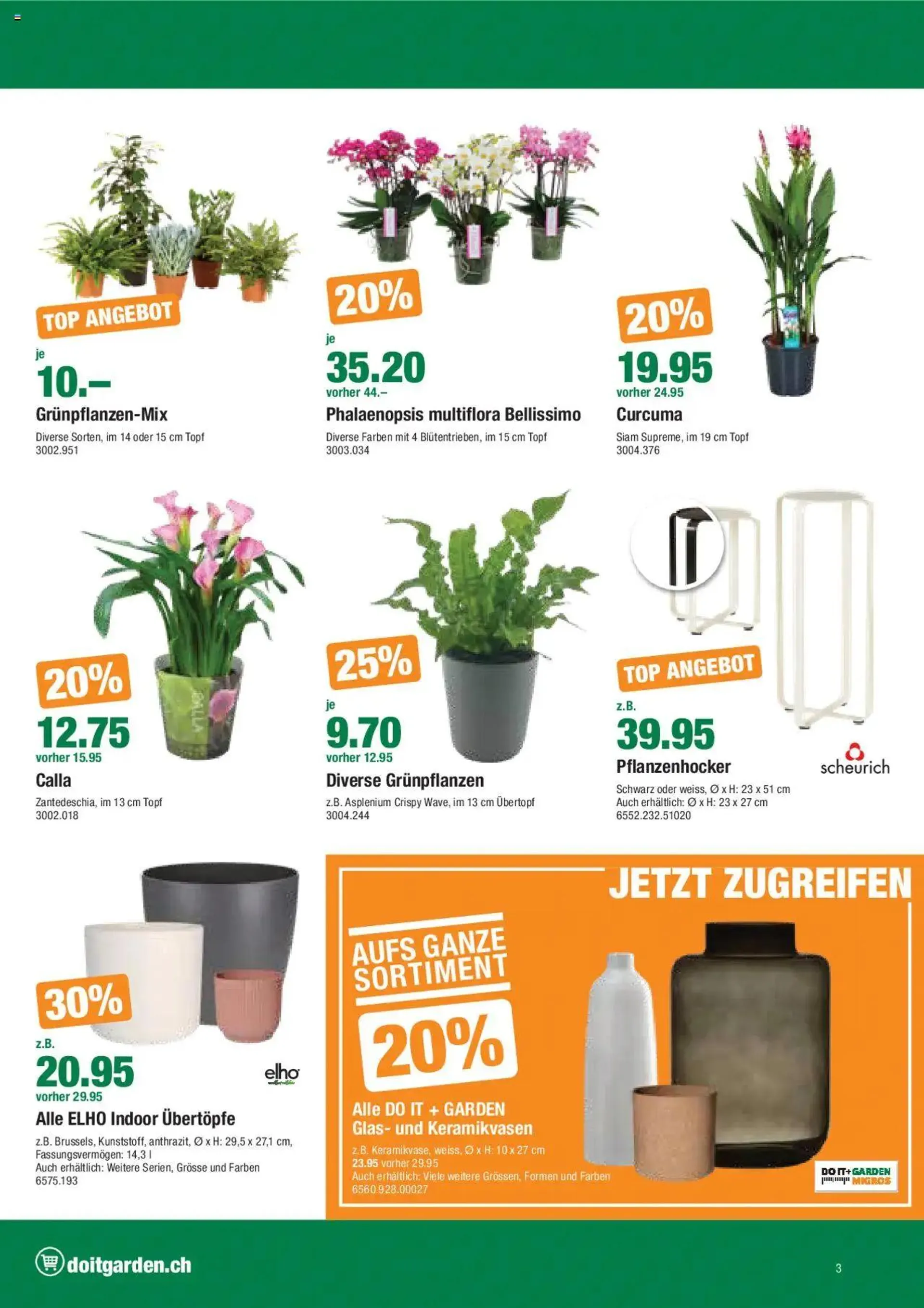 DO IT+GARDEN MIGROS Aktionen von 27. August bis 9. September 2024 - Prospekt seite  3