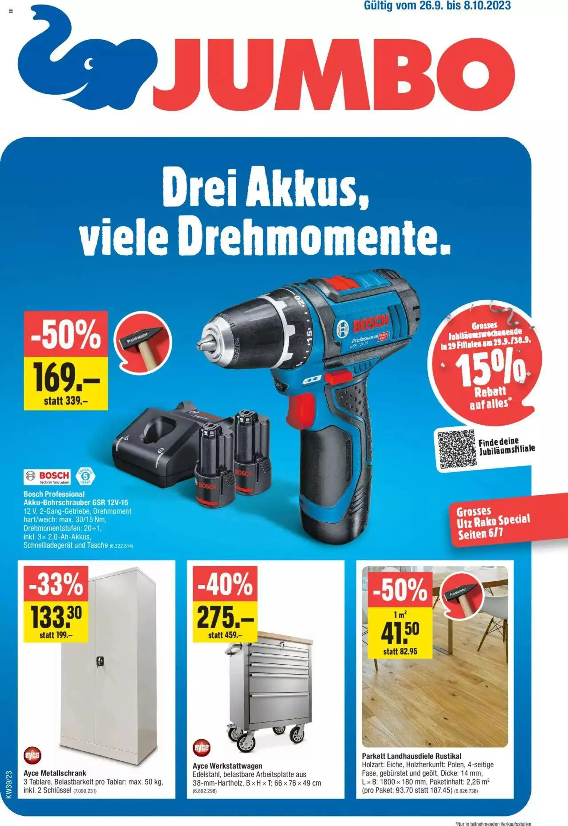 Jumbo Aktionen von 26. September bis 8. Oktober 2023 - Prospekt seite  1