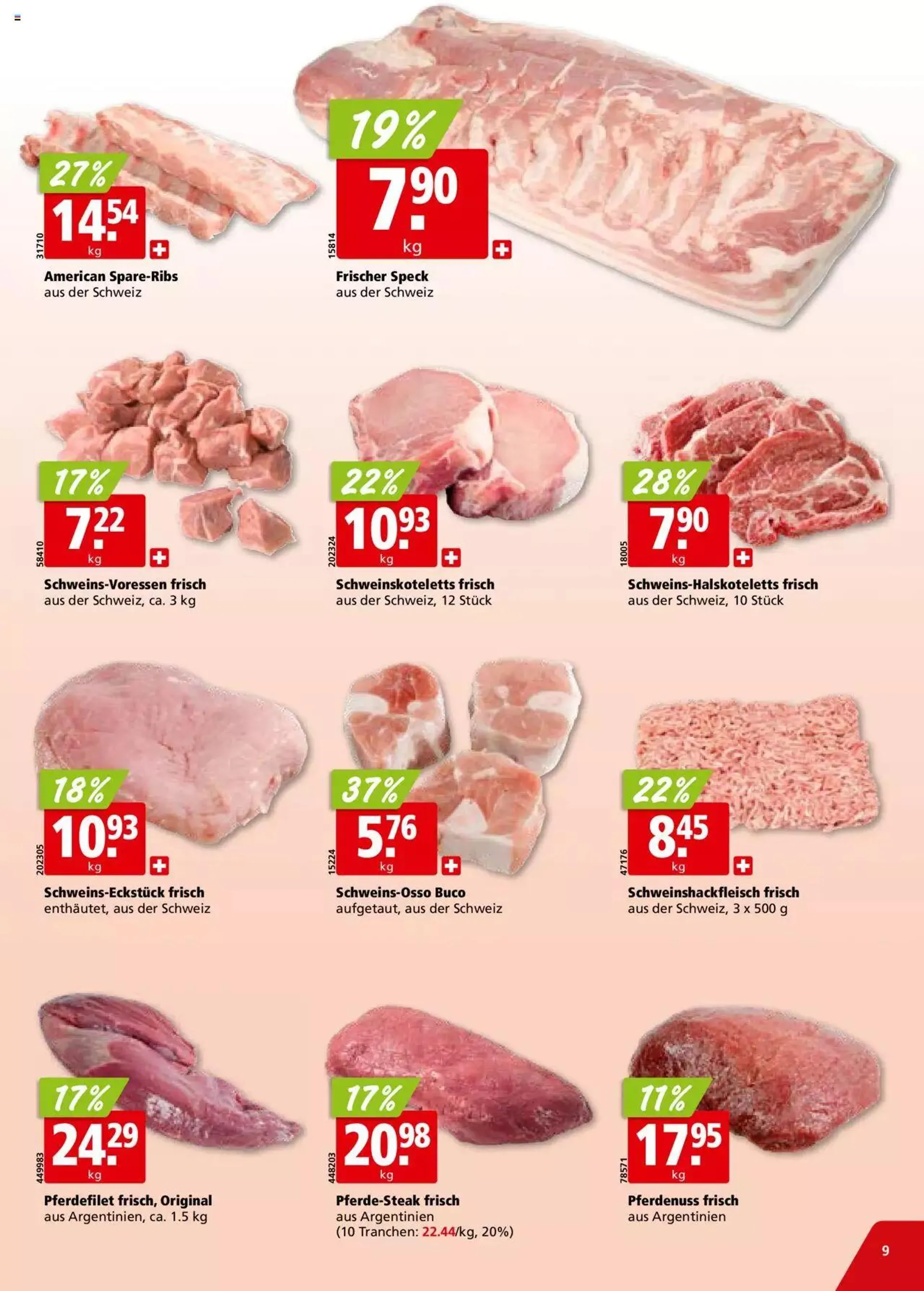 Aligro Aktionen für Businesskunden - Chavannes, Matran, Genf, Sitten von 4. Dezember bis 9. Dezember 2023 - Prospekt seite  9
